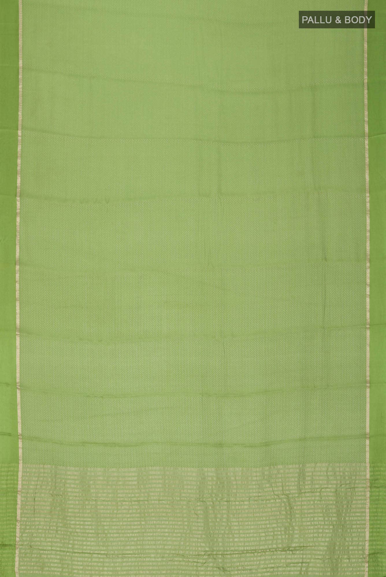 Green Mysore Crepe Saree