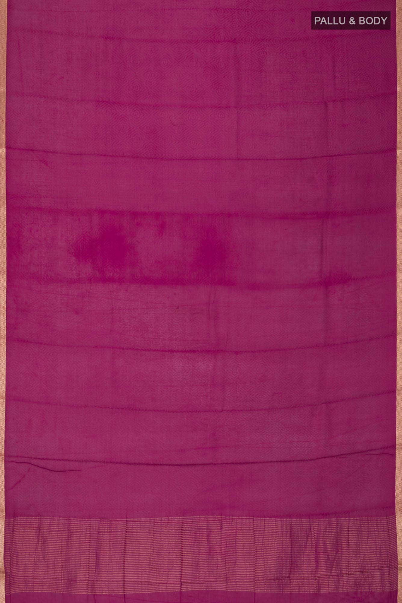 Dark Pink Mysore Crepe Saree