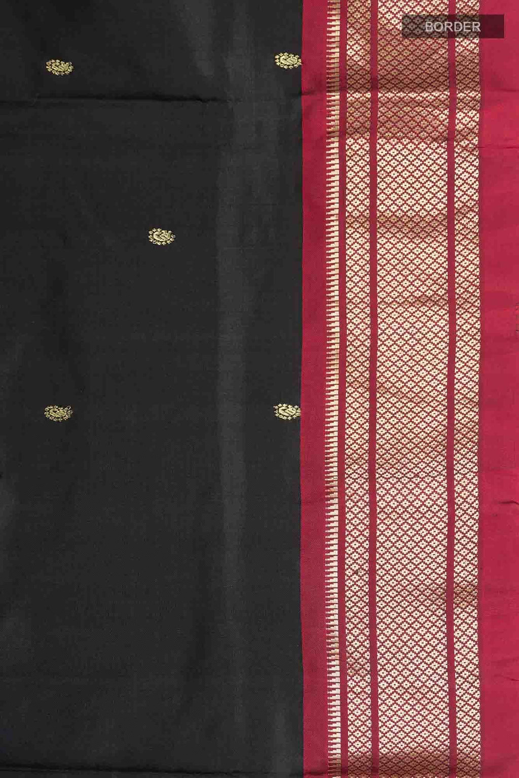 Black Paithani Silk Saree
