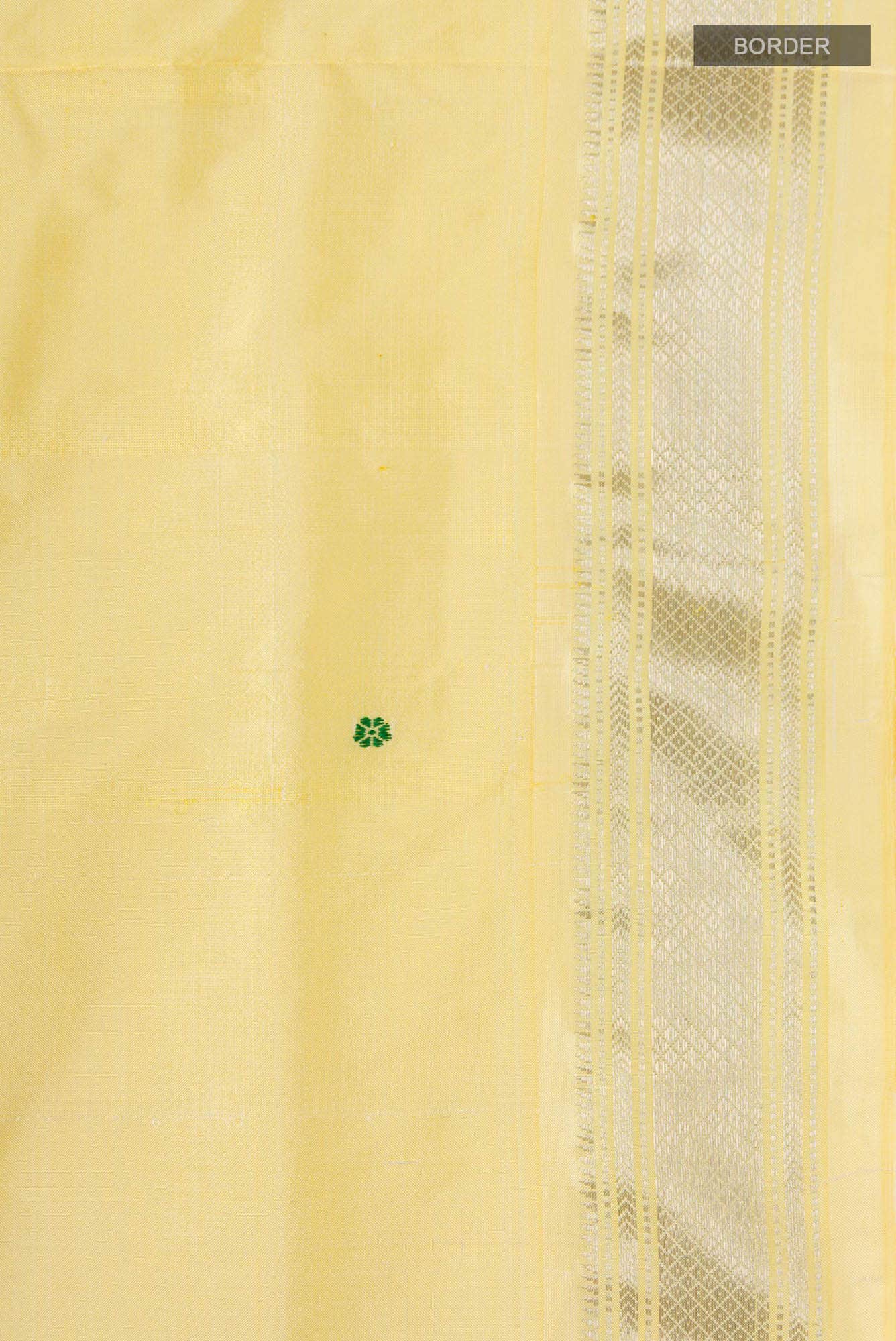 Yellow Paithani Silk Saree
