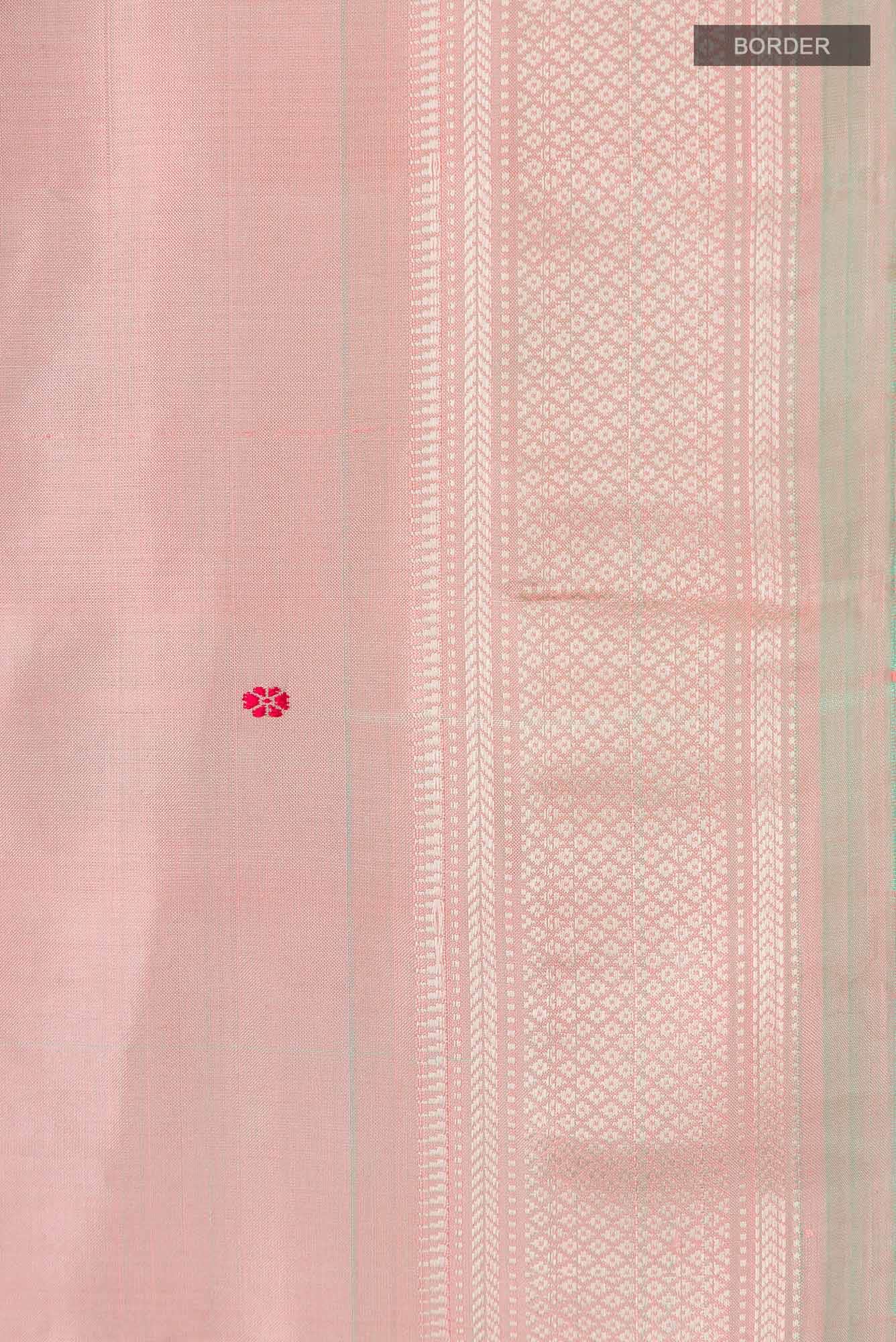 Rose Gold Paithani Silk Saree