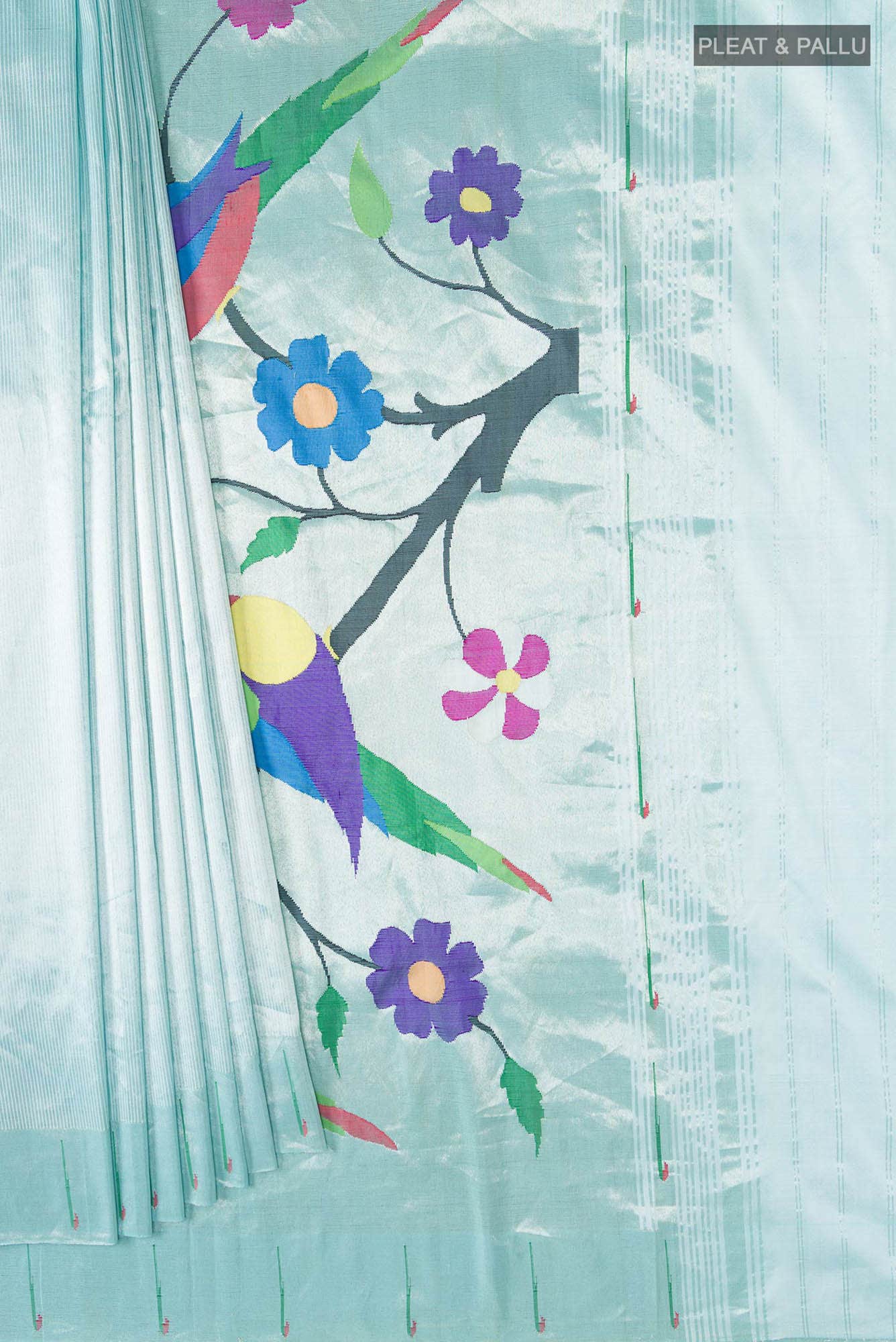Blue Paithani Silk Saree