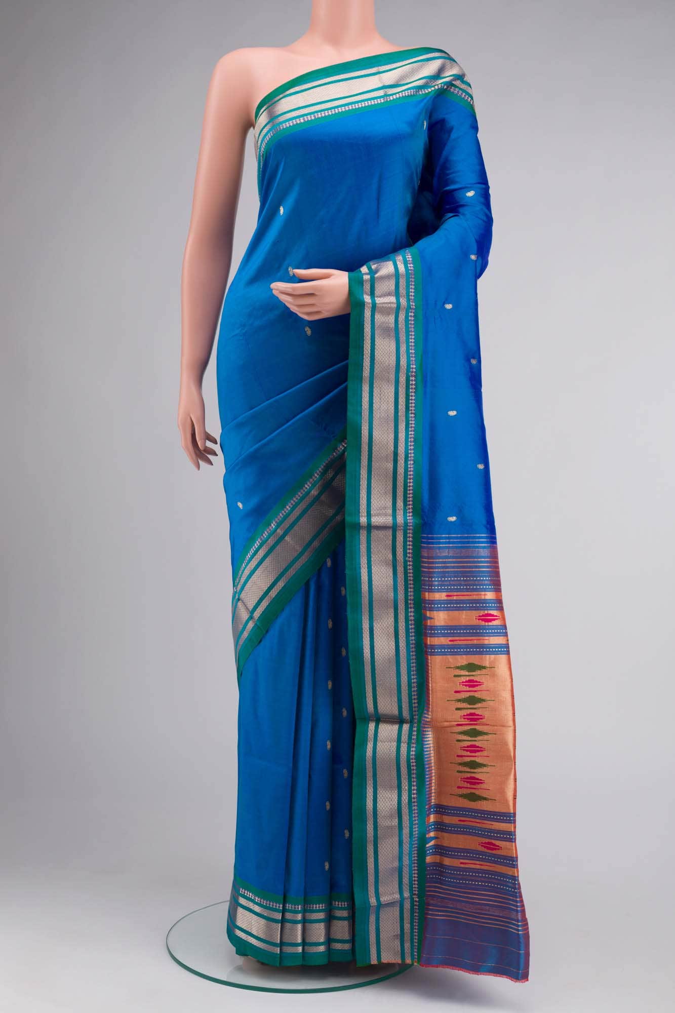 Blue Paithani Silk Saree
