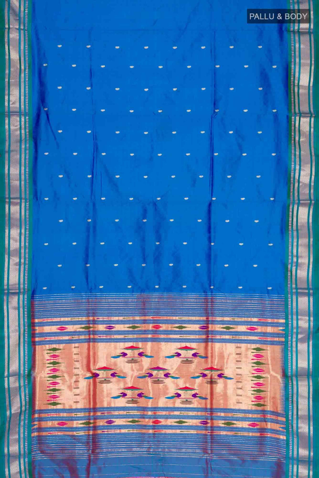 Blue Paithani Silk Saree