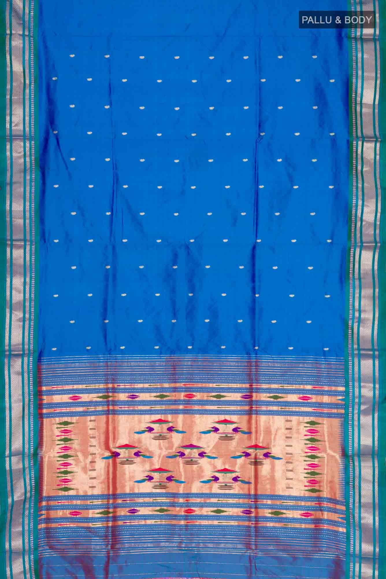 Blue Paithani Silk Saree