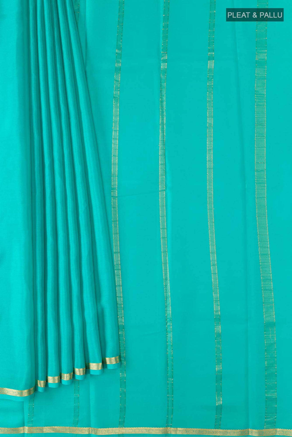 Green Crepe Saree