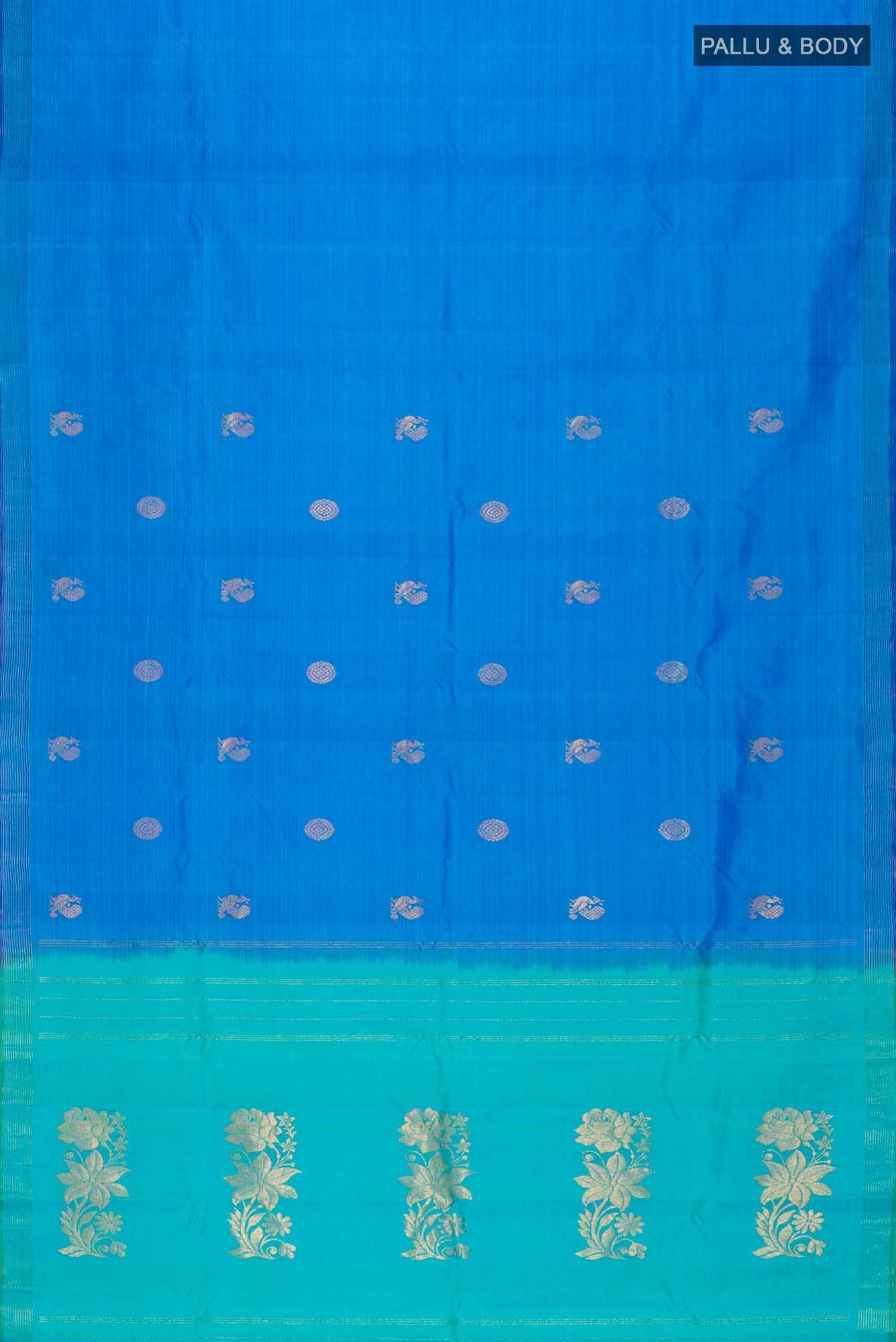 Blue Kanchipuram Silk Saree