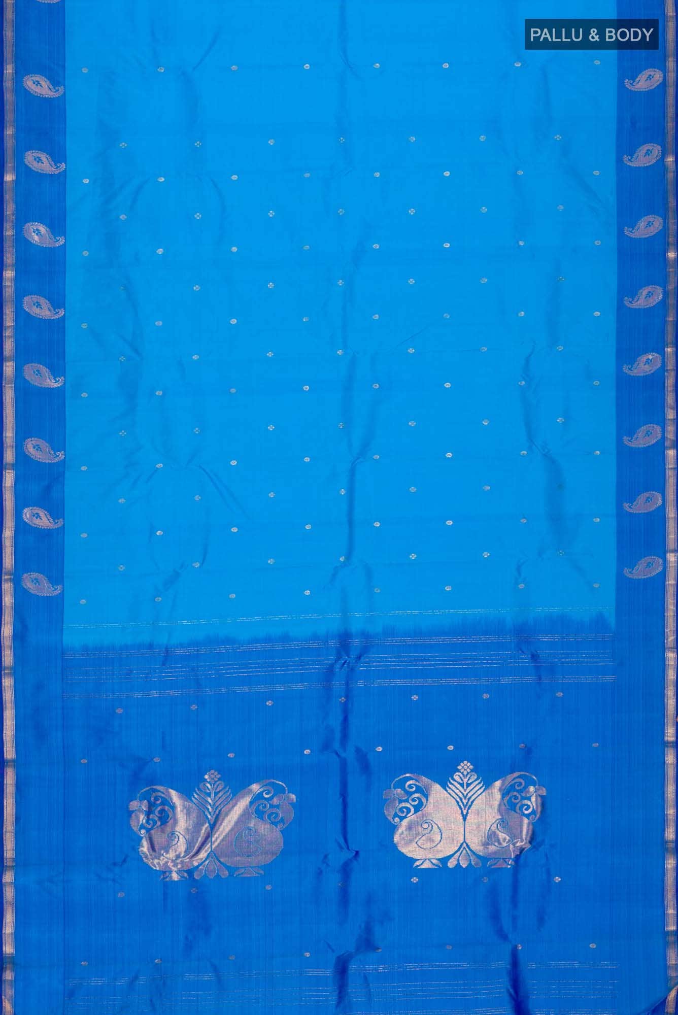 Blue Kanchipuram Silk Saree