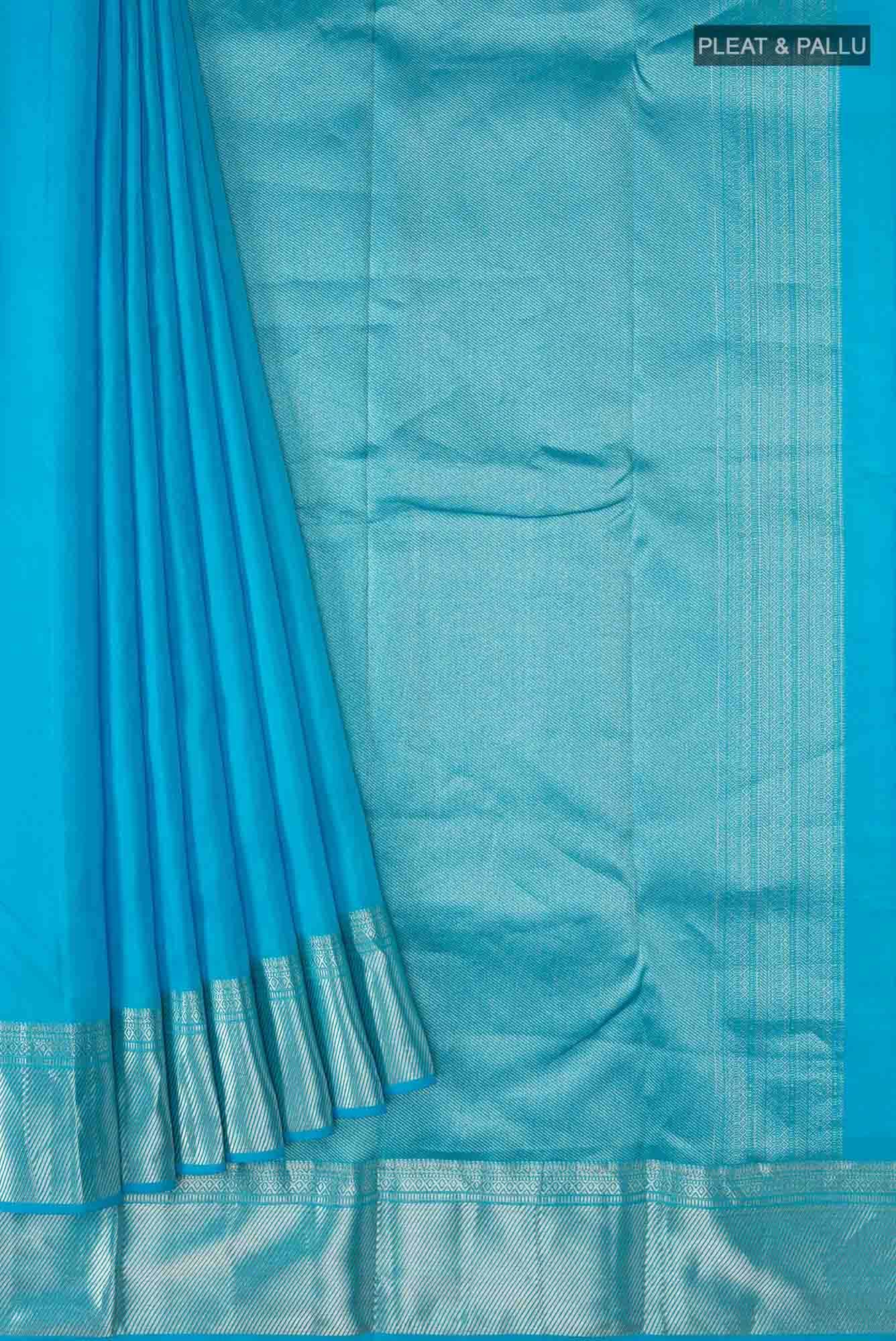 Blue Kanchipuram Silk Saree