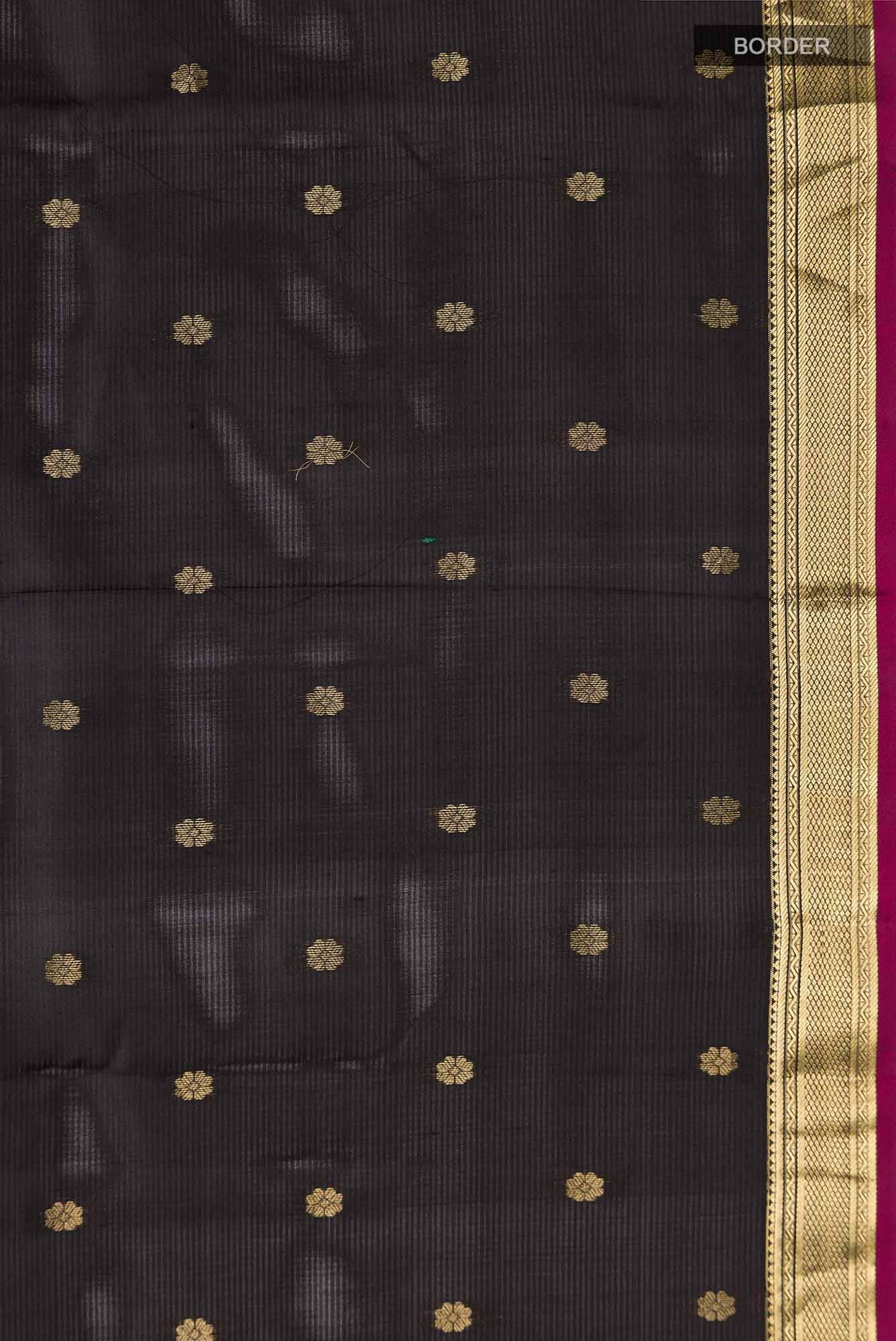 Black Kanchipuram Silk Saree