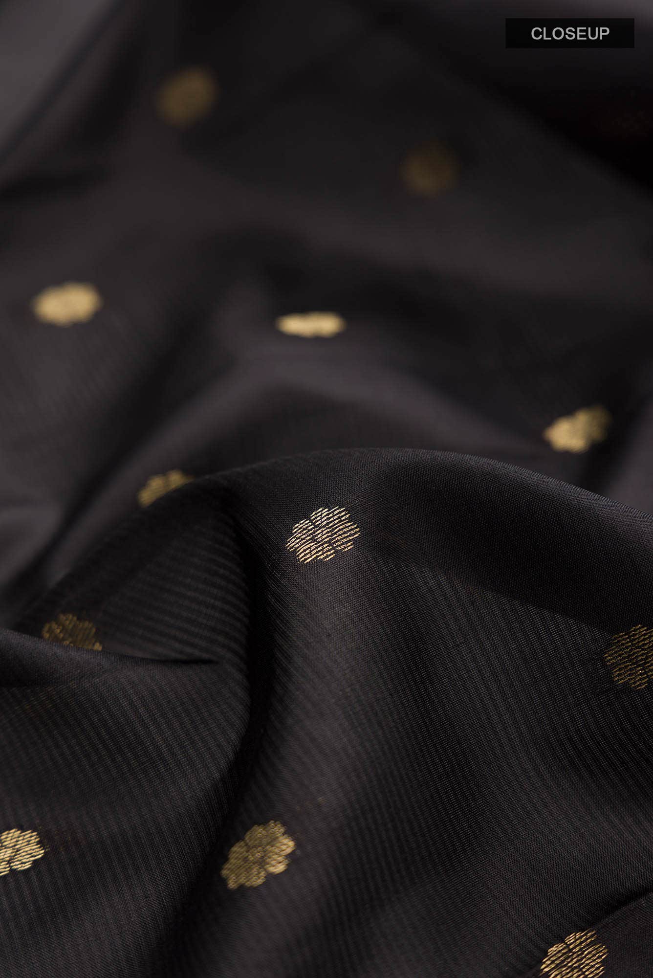 Black Kanchipuram Silk Saree