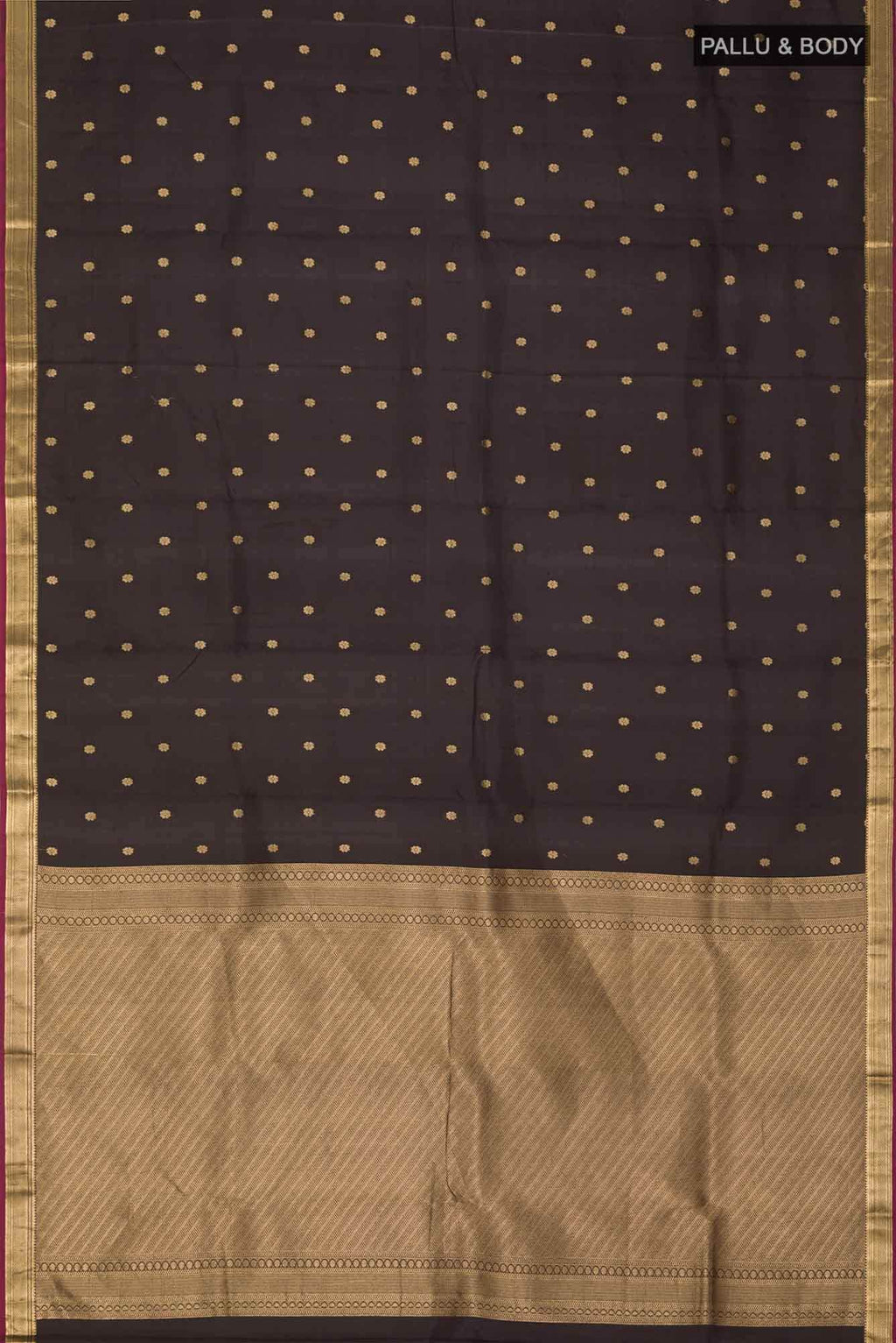 Black Kanchipuram Silk Saree