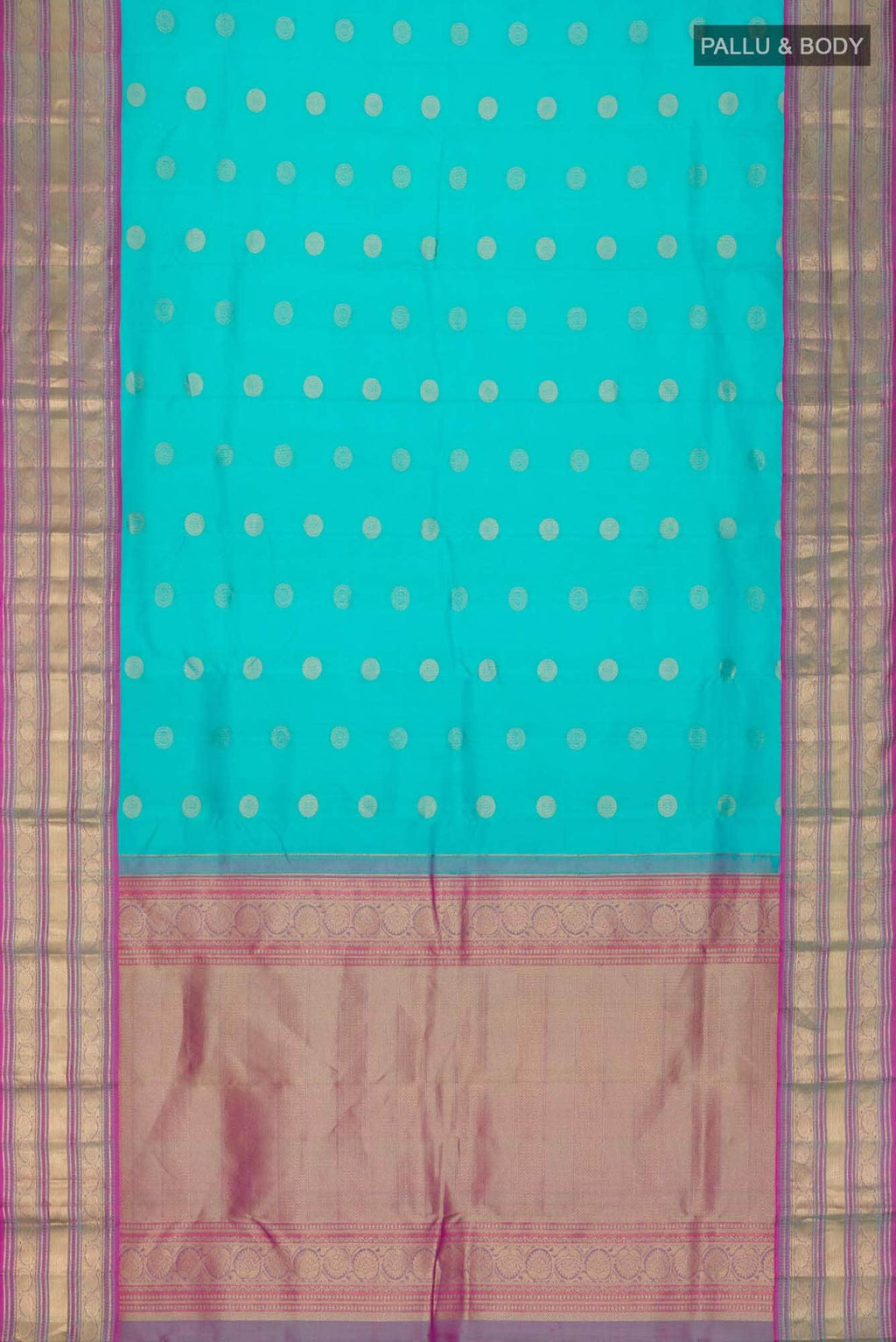 Blue Kanchipuram Silk Saree