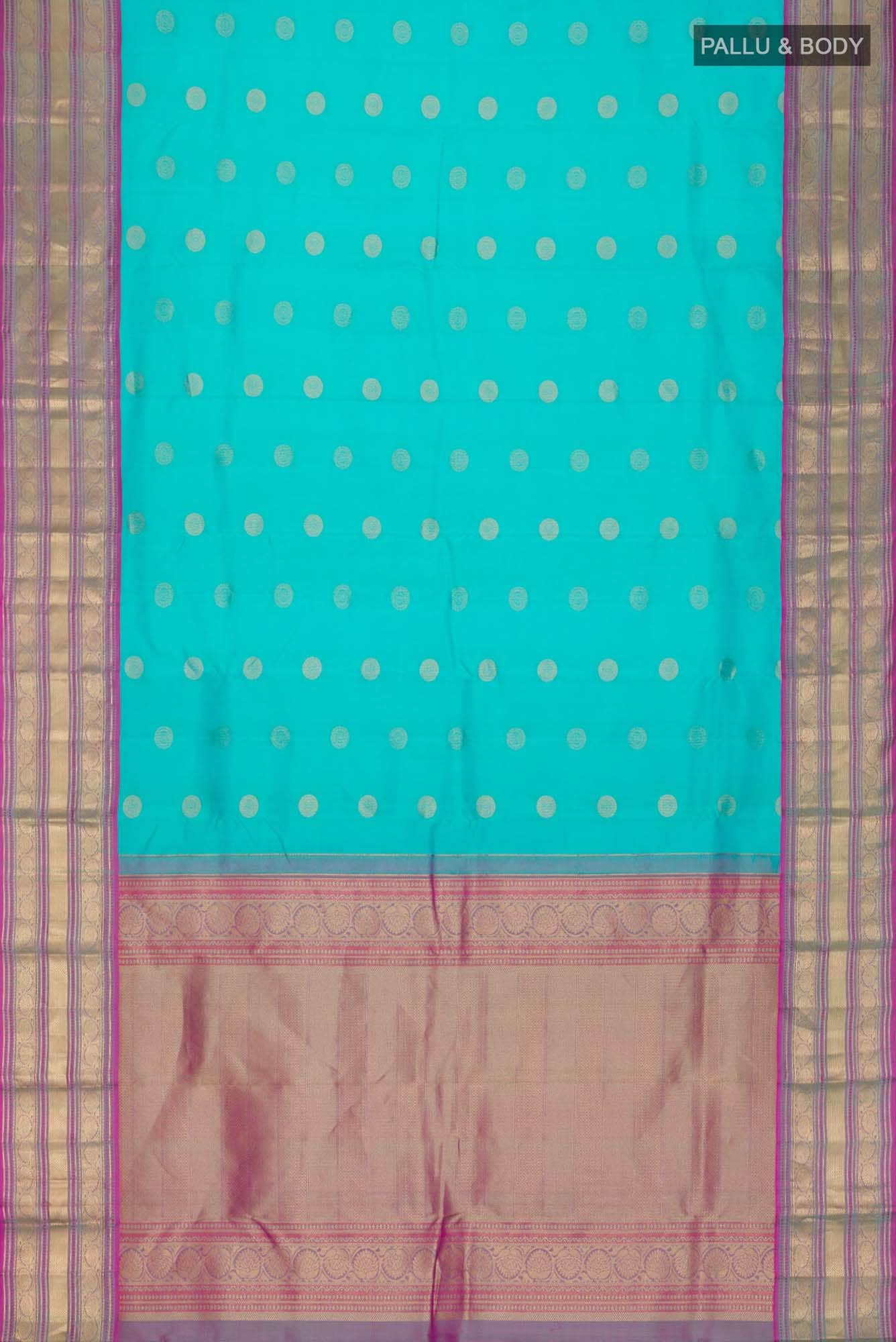 Blue Kanchipuram Silk Saree