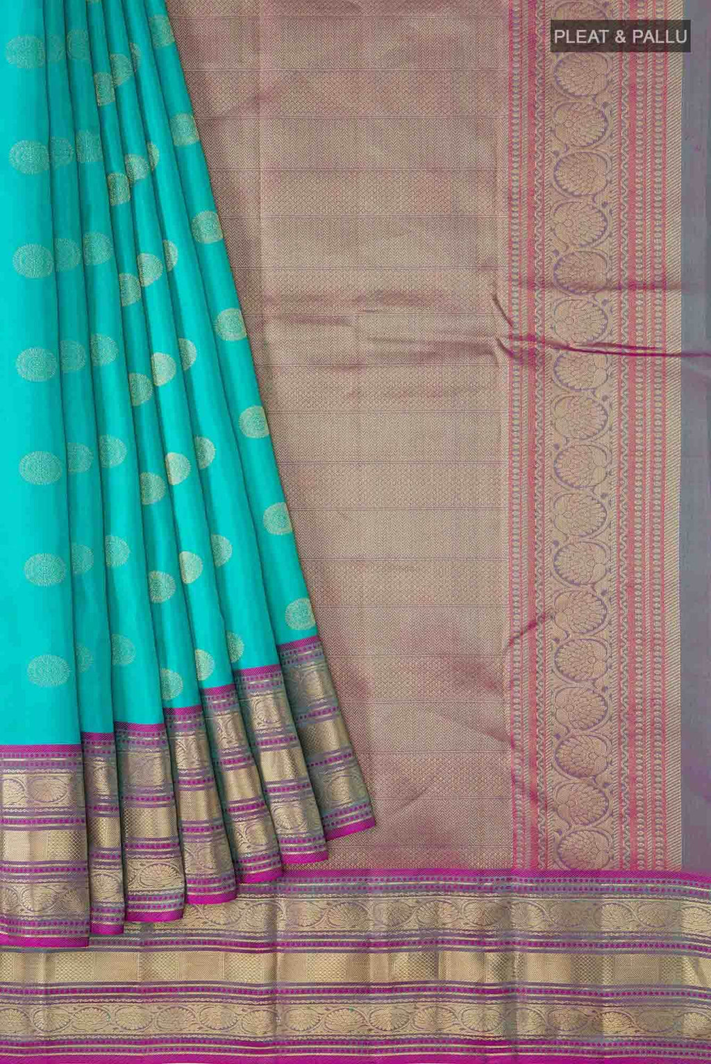 Blue Kanchipuram Silk Saree