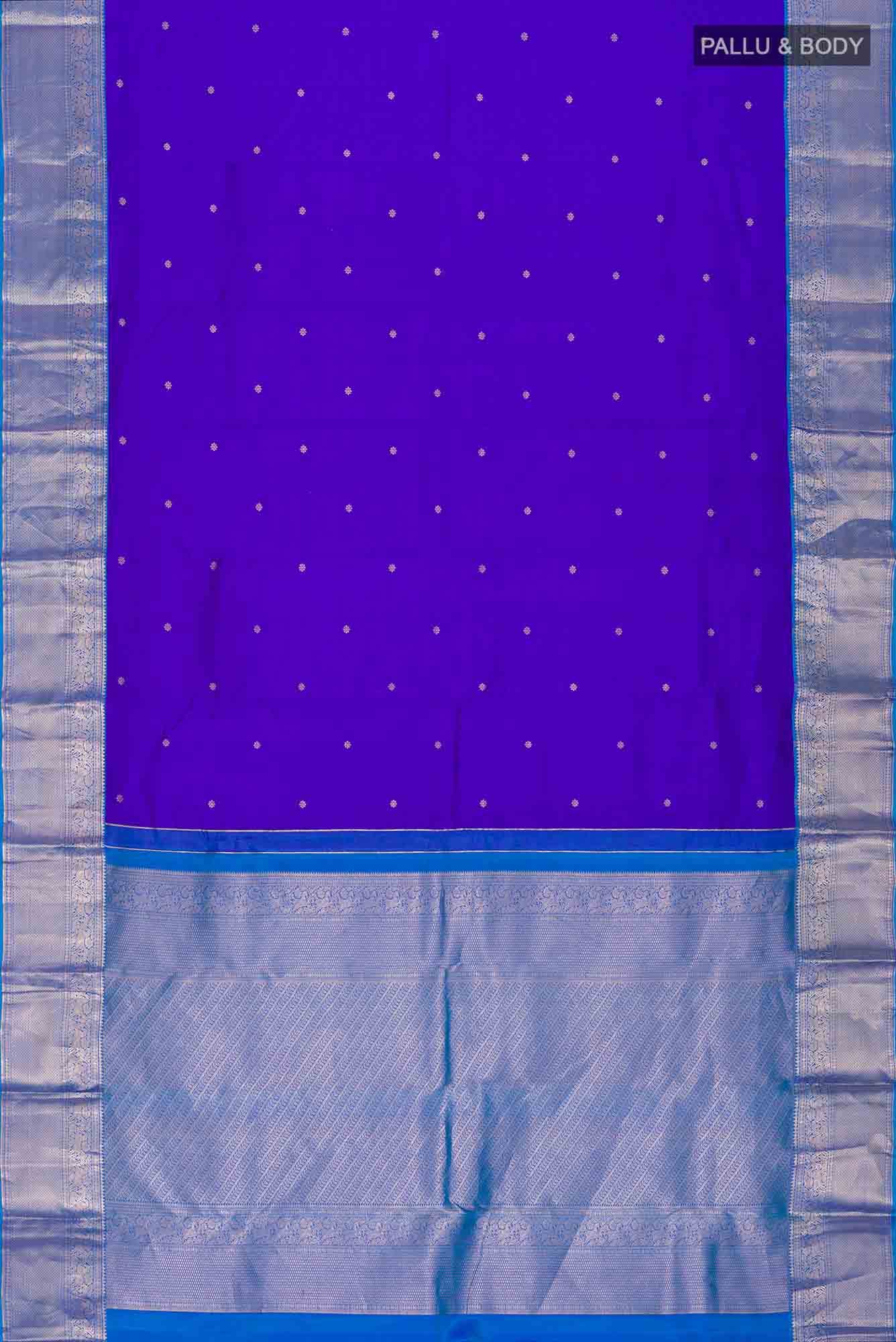 Blue Kanchipuram Silk Saree