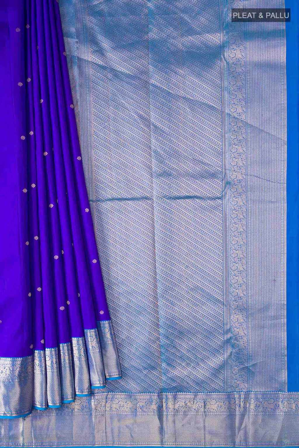 Blue Kanchipuram Silk Saree