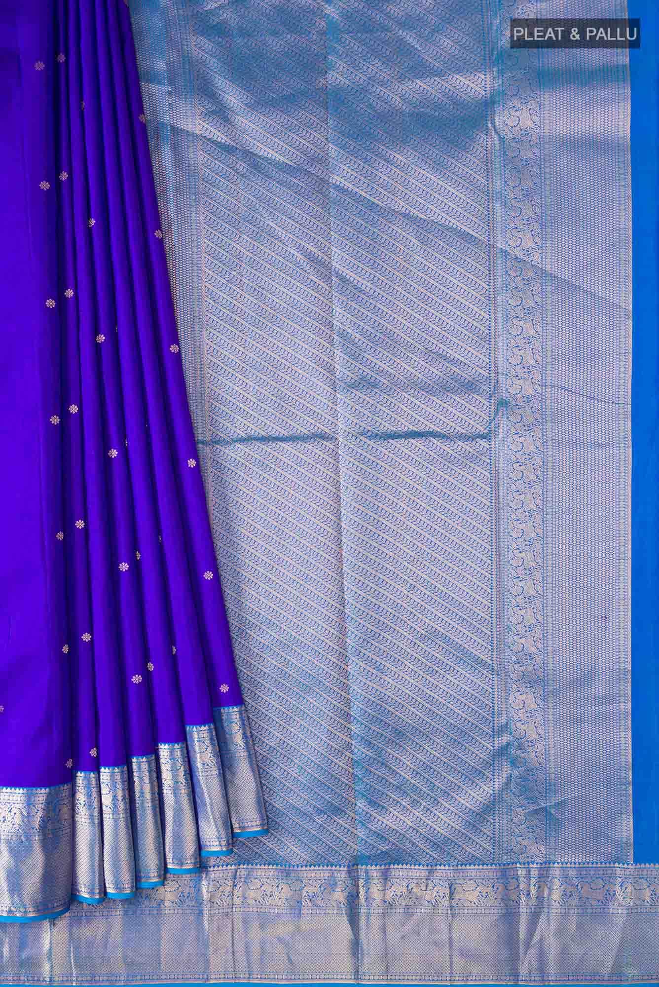 Blue Kanchipuram Silk Saree