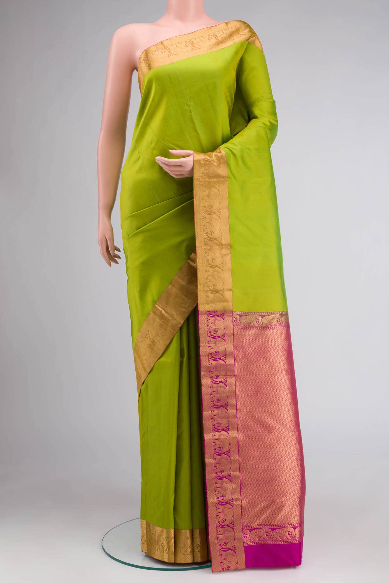 Green Kanchipuram Silk Saree