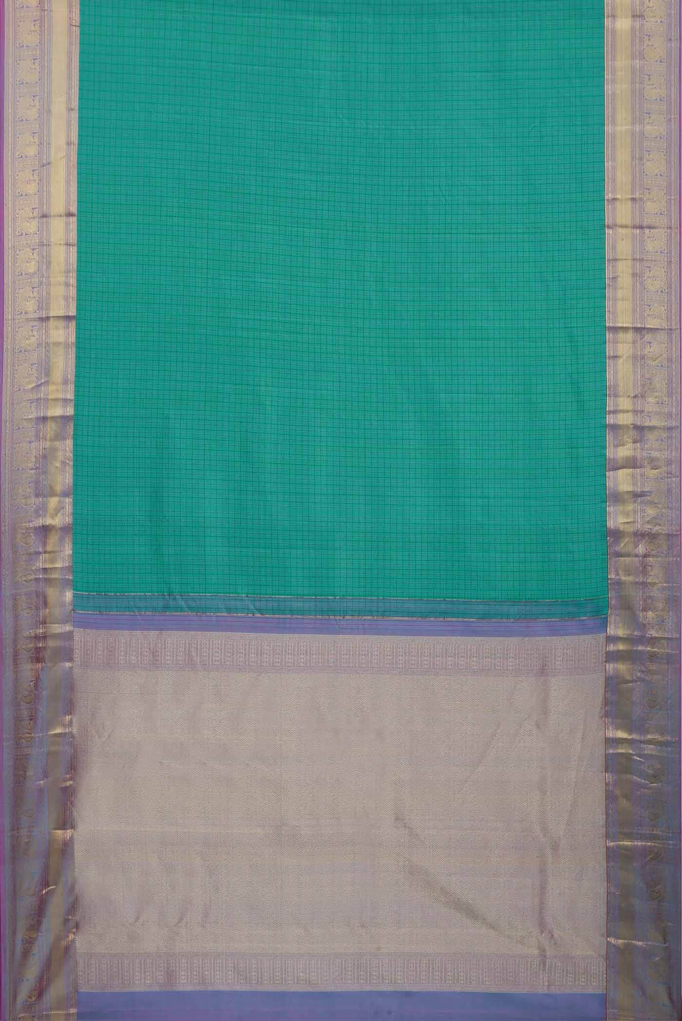 Blue Kanchipuram Silk Saree