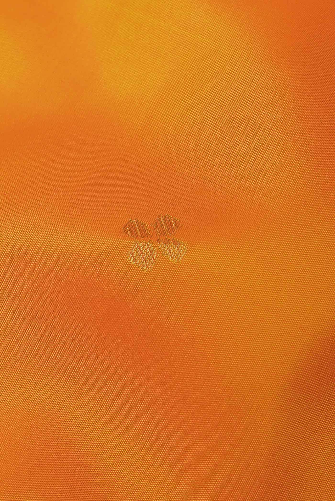Orange Kanchipuram Silk Saree