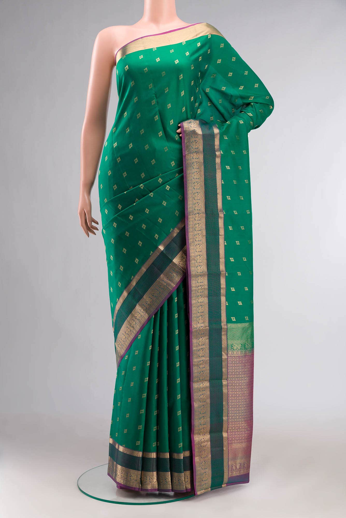 Green Kanchipuram Silk Saree