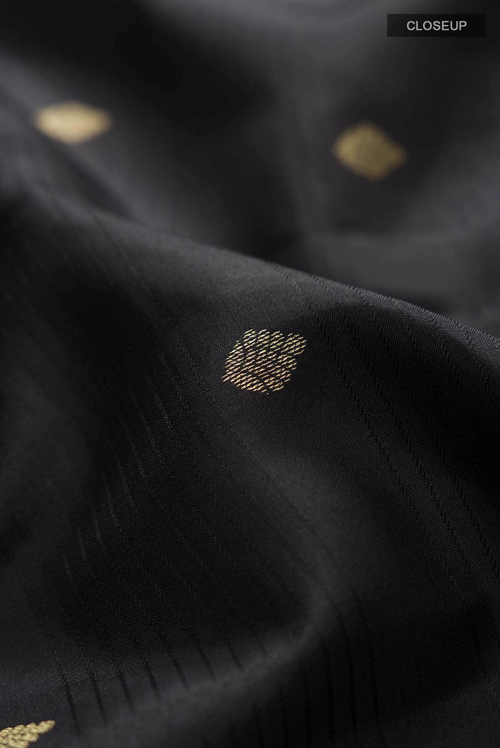 Black Kanchipuram Silk Saree