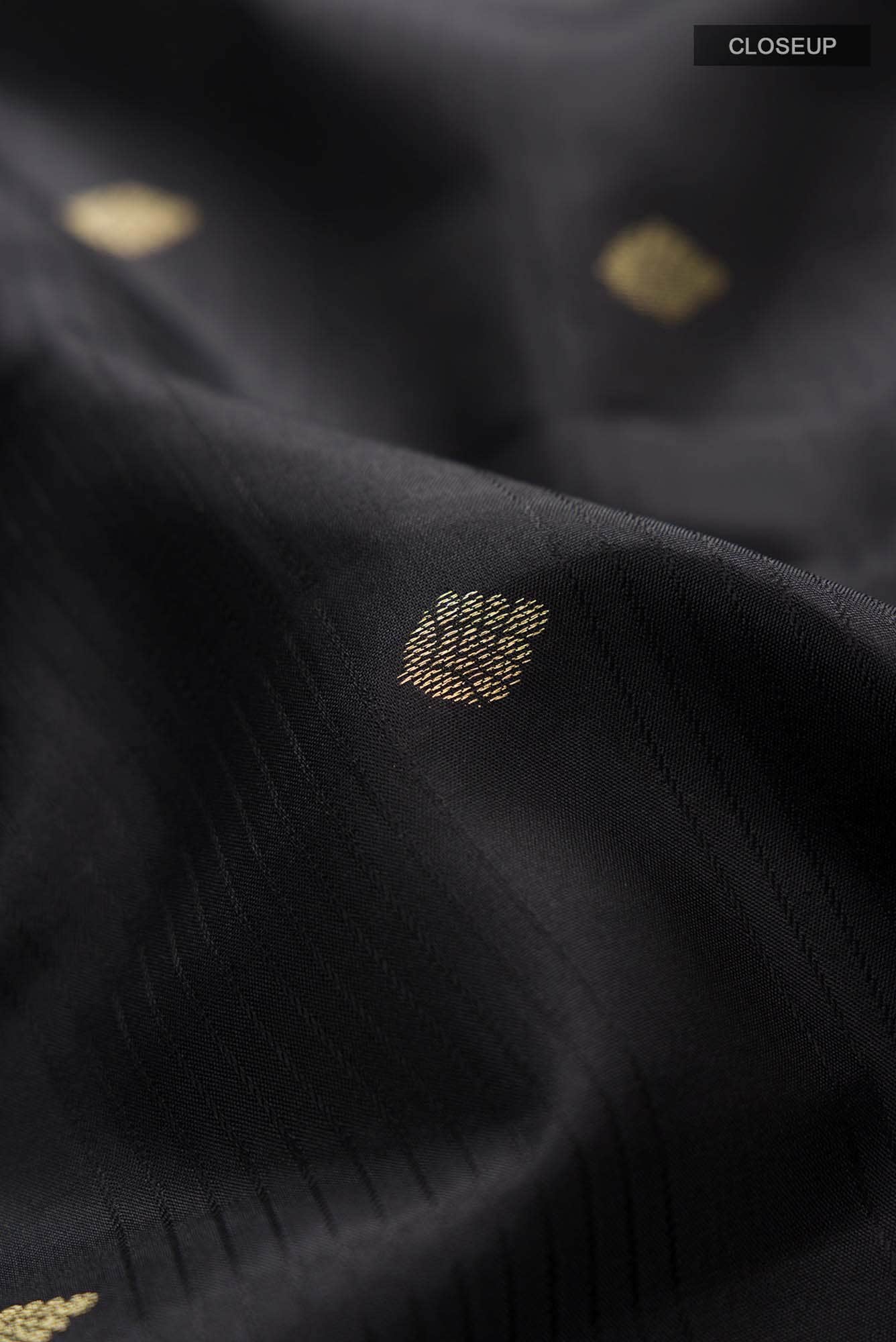 Black Kanchipuram Silk Saree