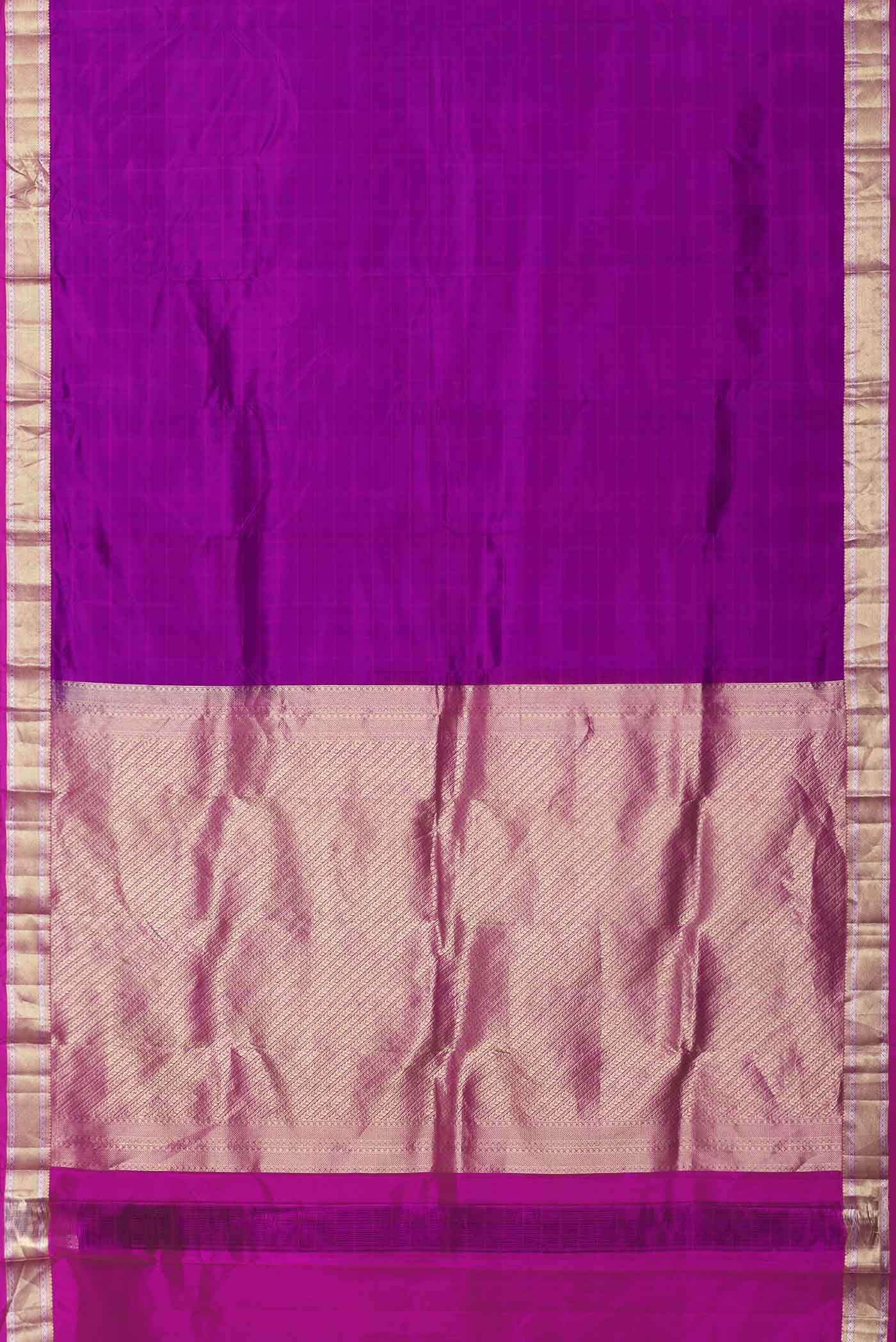 Purple Kanchipuram Silk Saree
