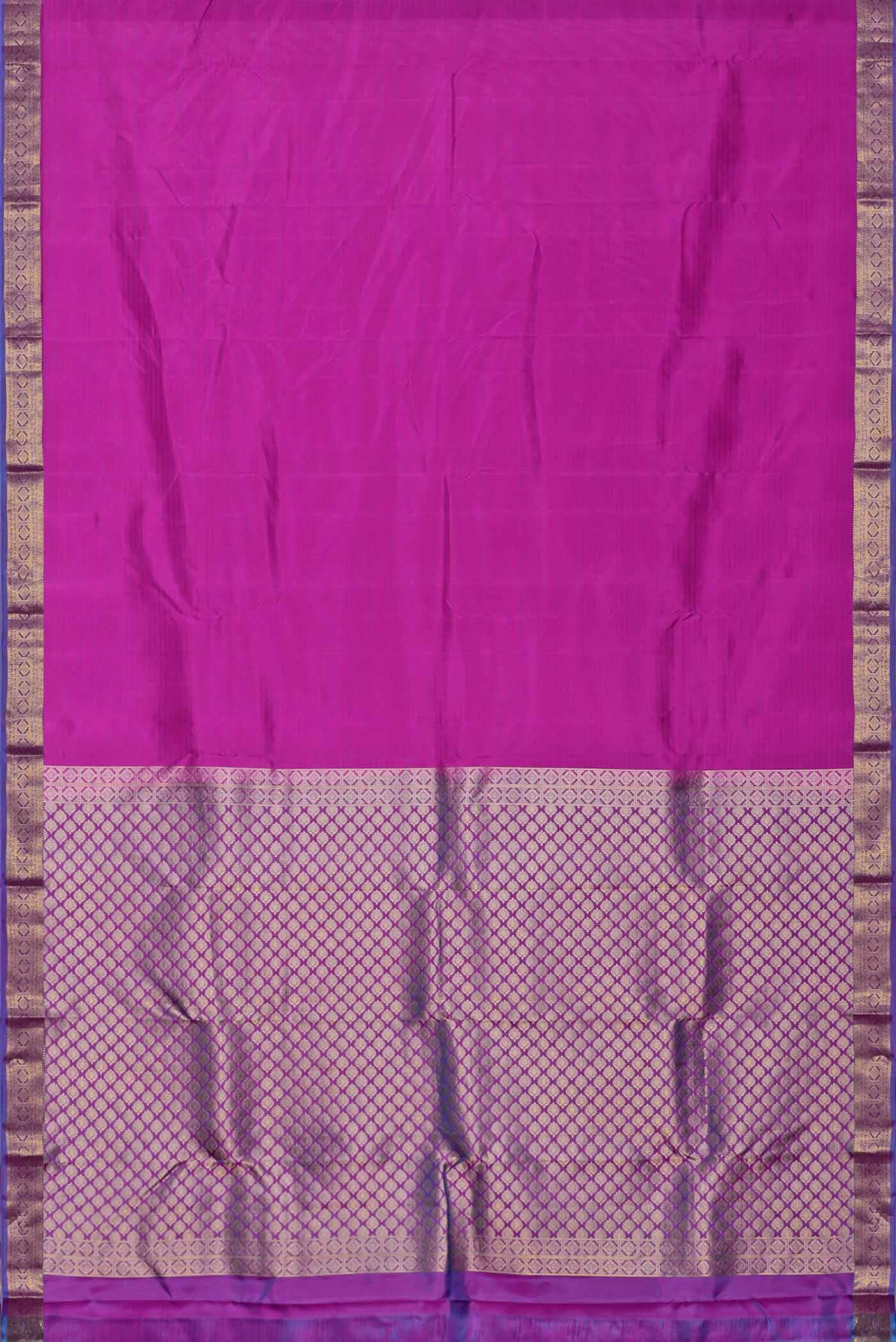 Pink Bangalore Silk Saree