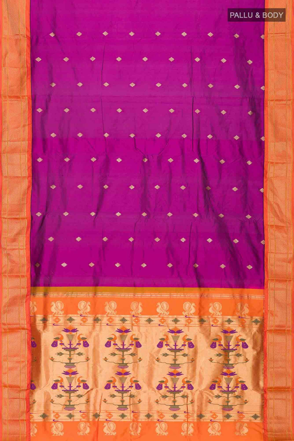 Purple Bangalore Silk Saree