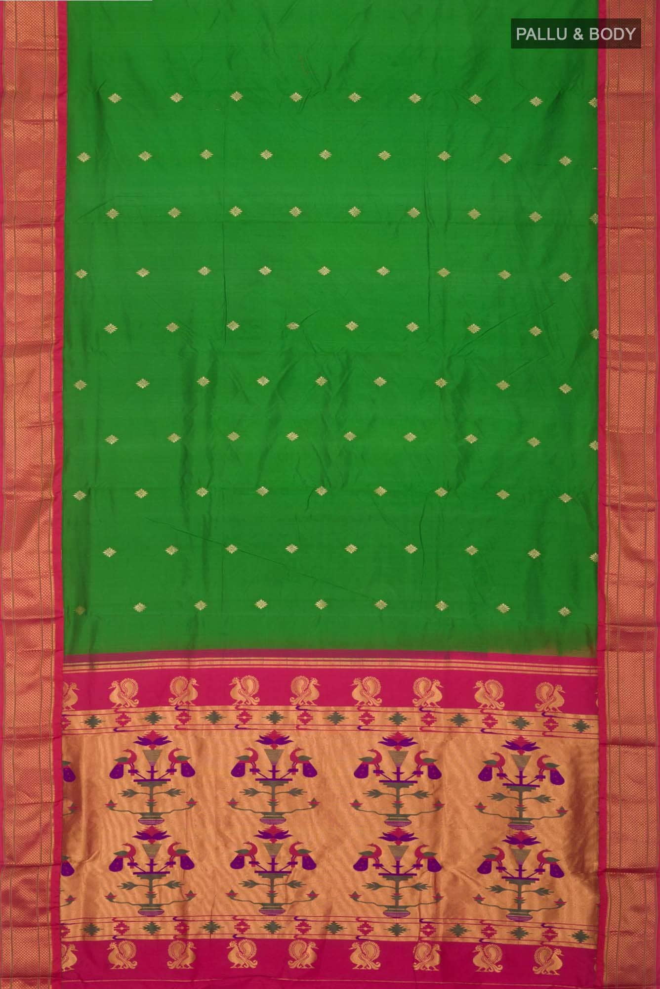 Green Blended Bangalore Silk Saree