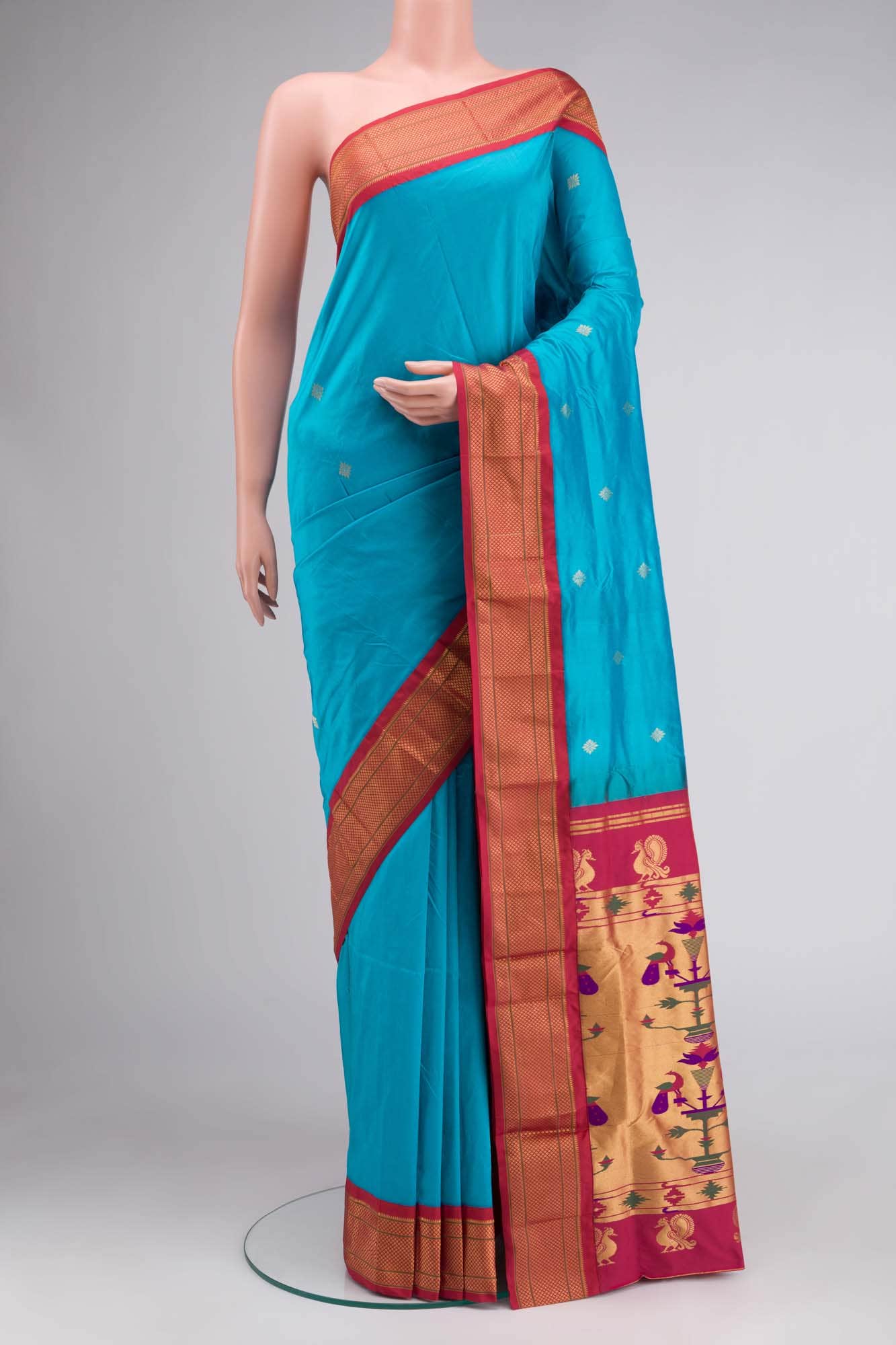 Blue Bangalore Silk Saree