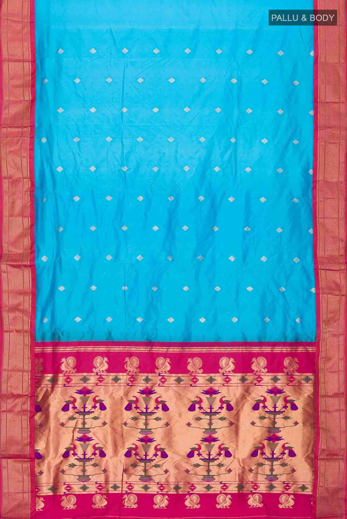 Blue Bangalore Silk Saree