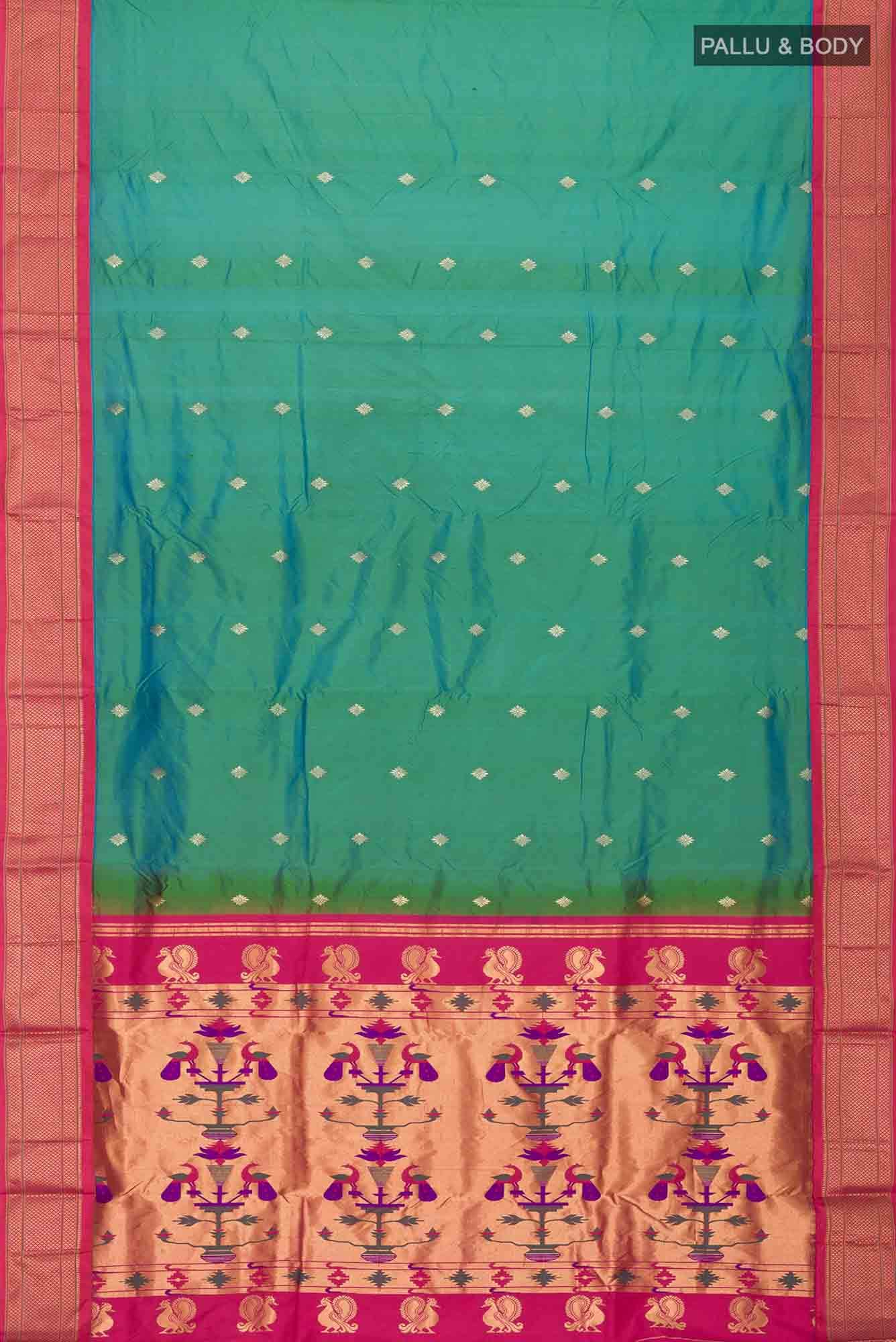 Green Bangalore Silk Saree