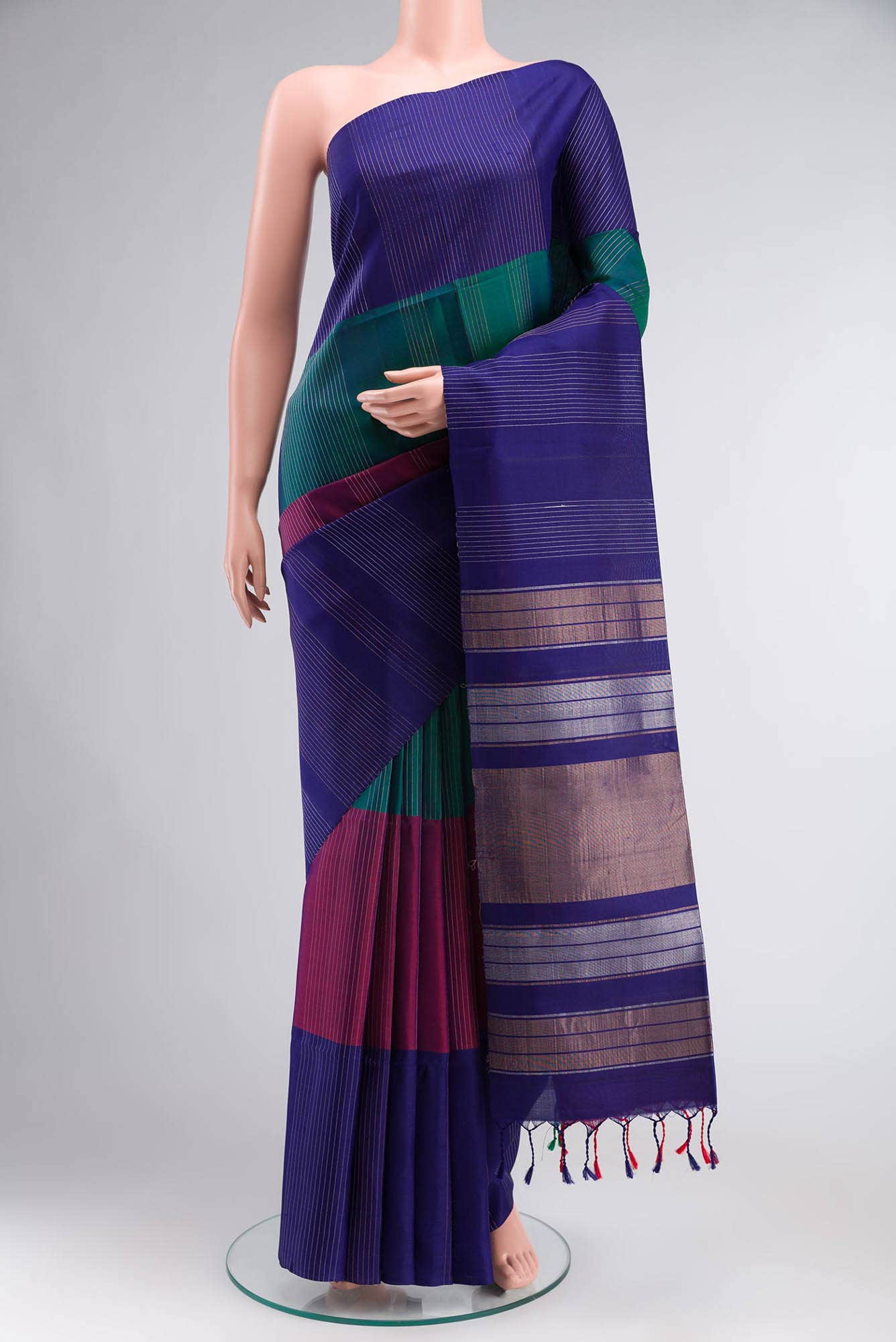 Blue Soft Silk Saree