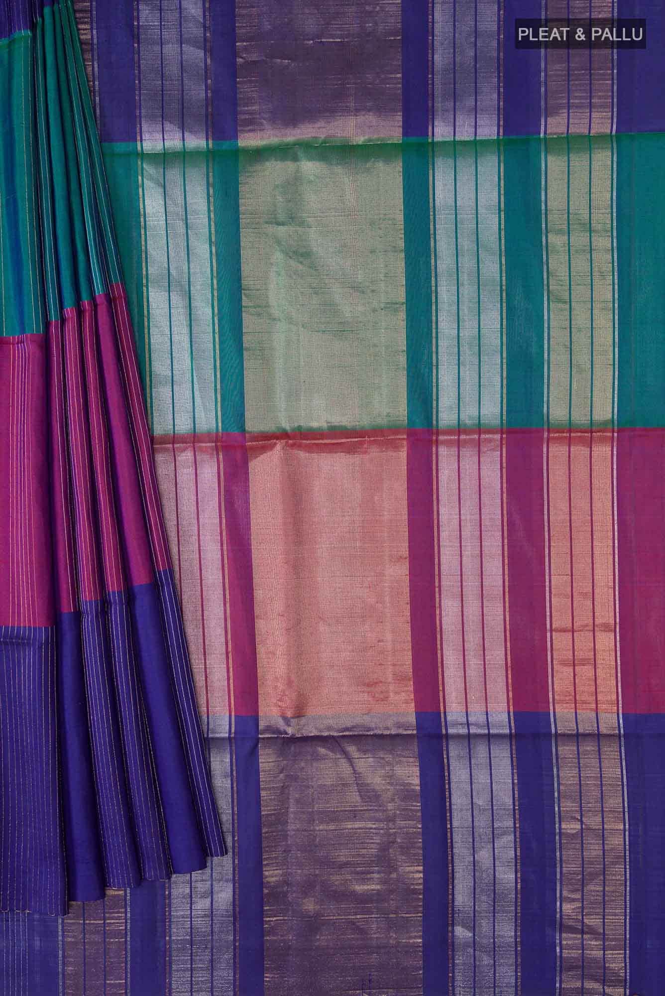Blue Soft Silk Saree