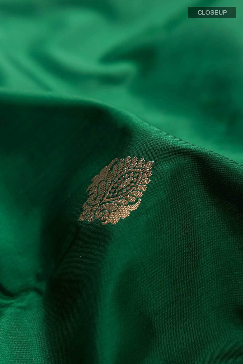 Green Banarasi Katan Silk Saree