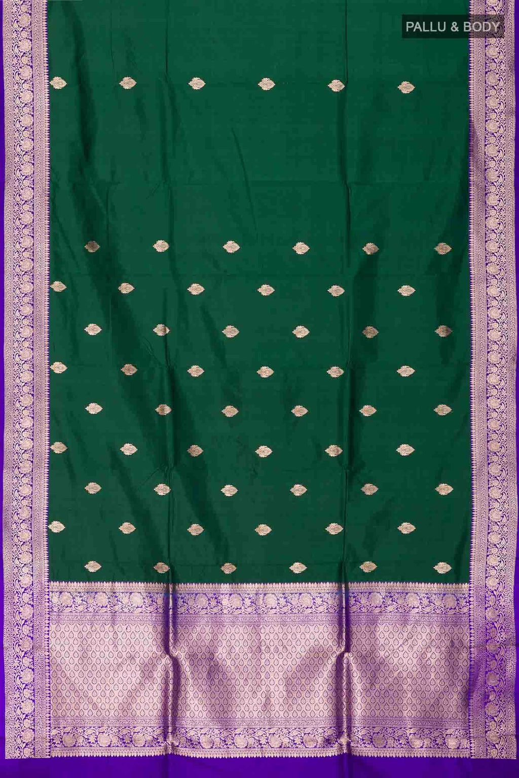 Green Banarasi Katan Silk Saree