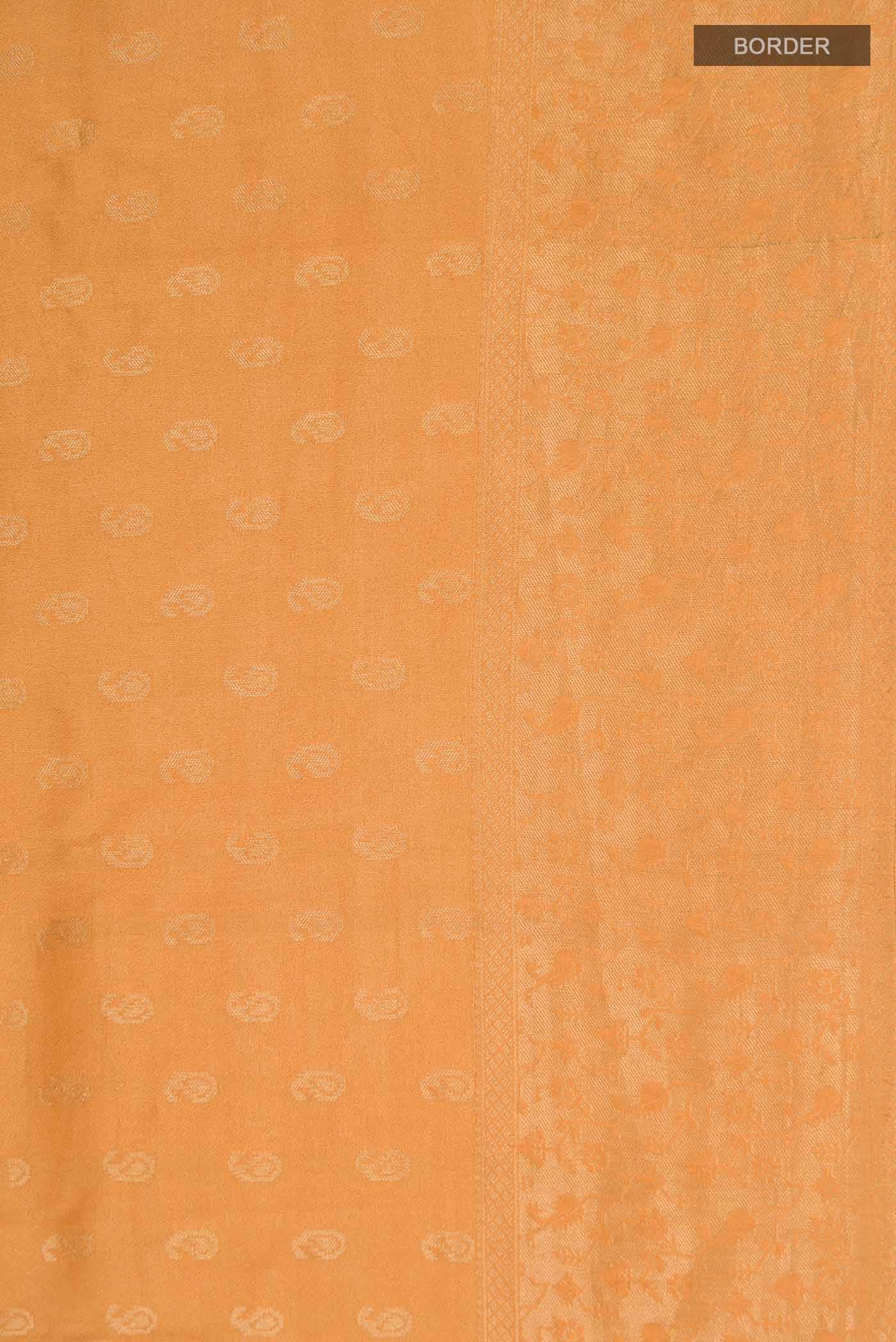 Mustard Mysore Crepe Saree