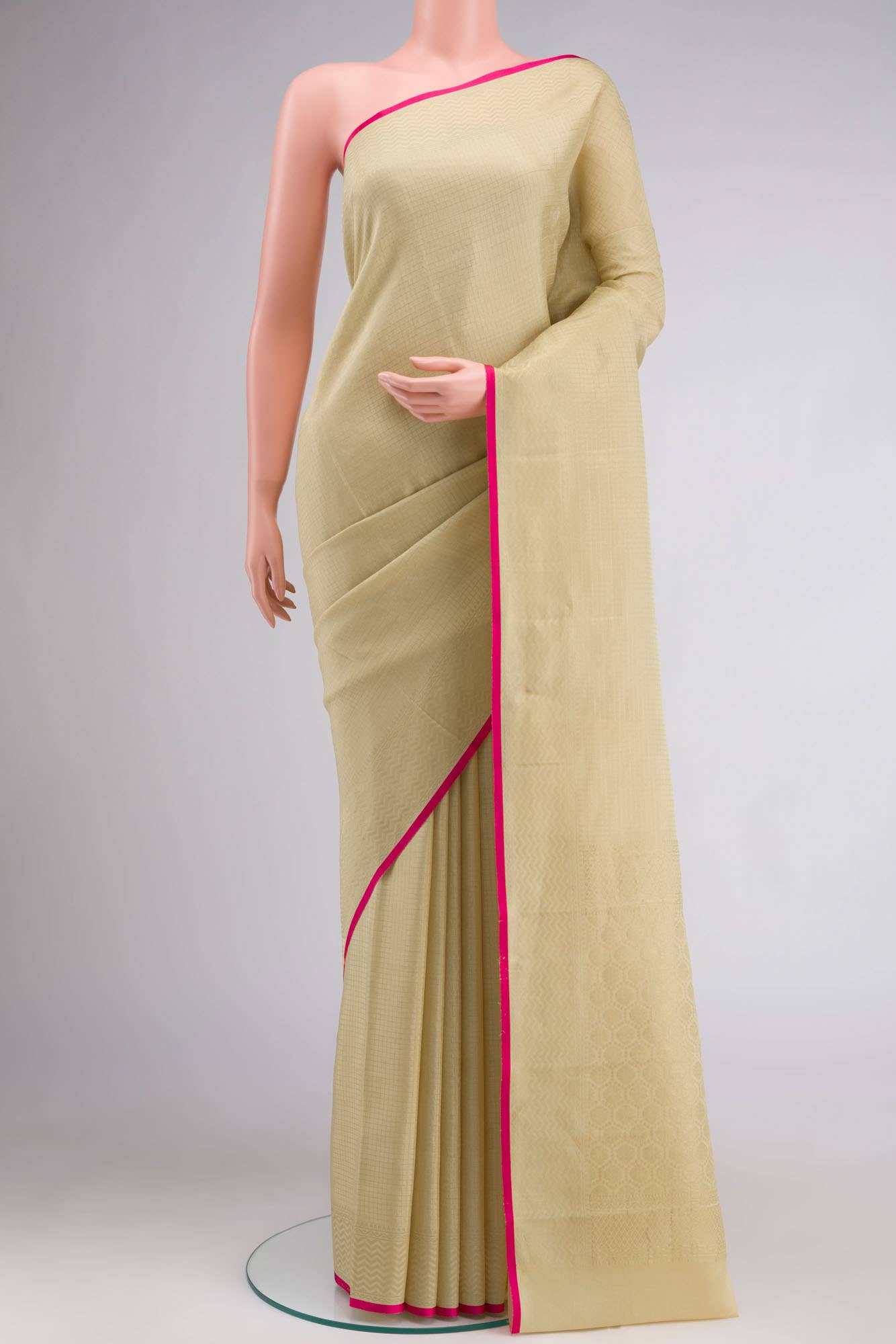 Sandal Mysore Crepe Saree