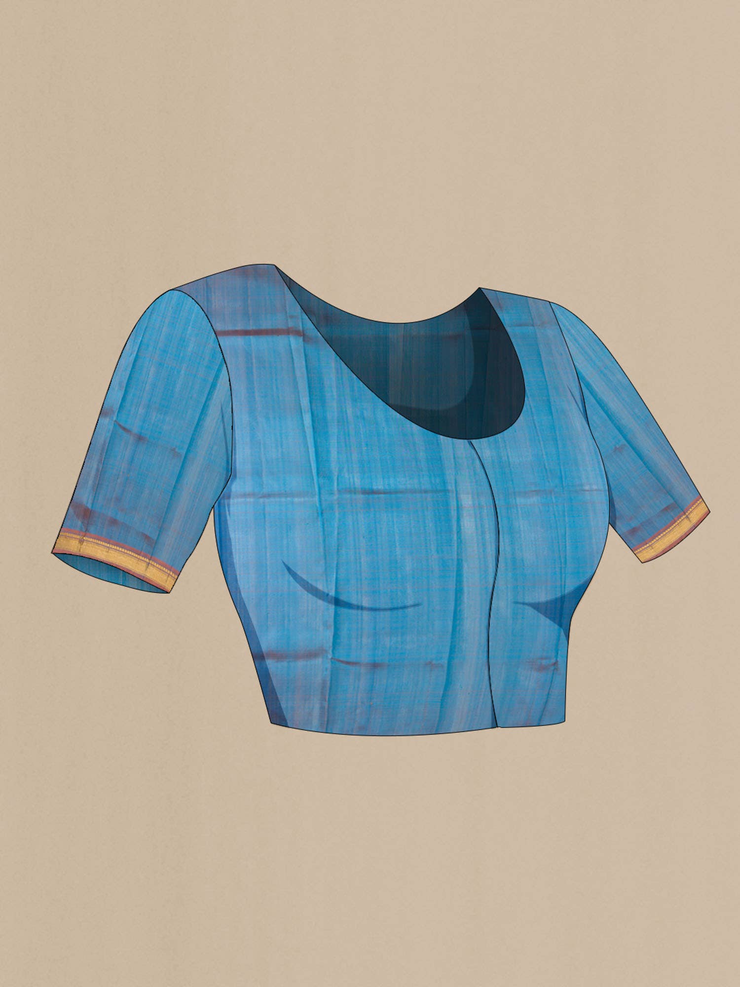 Blue Kanchipuram Silk Saree