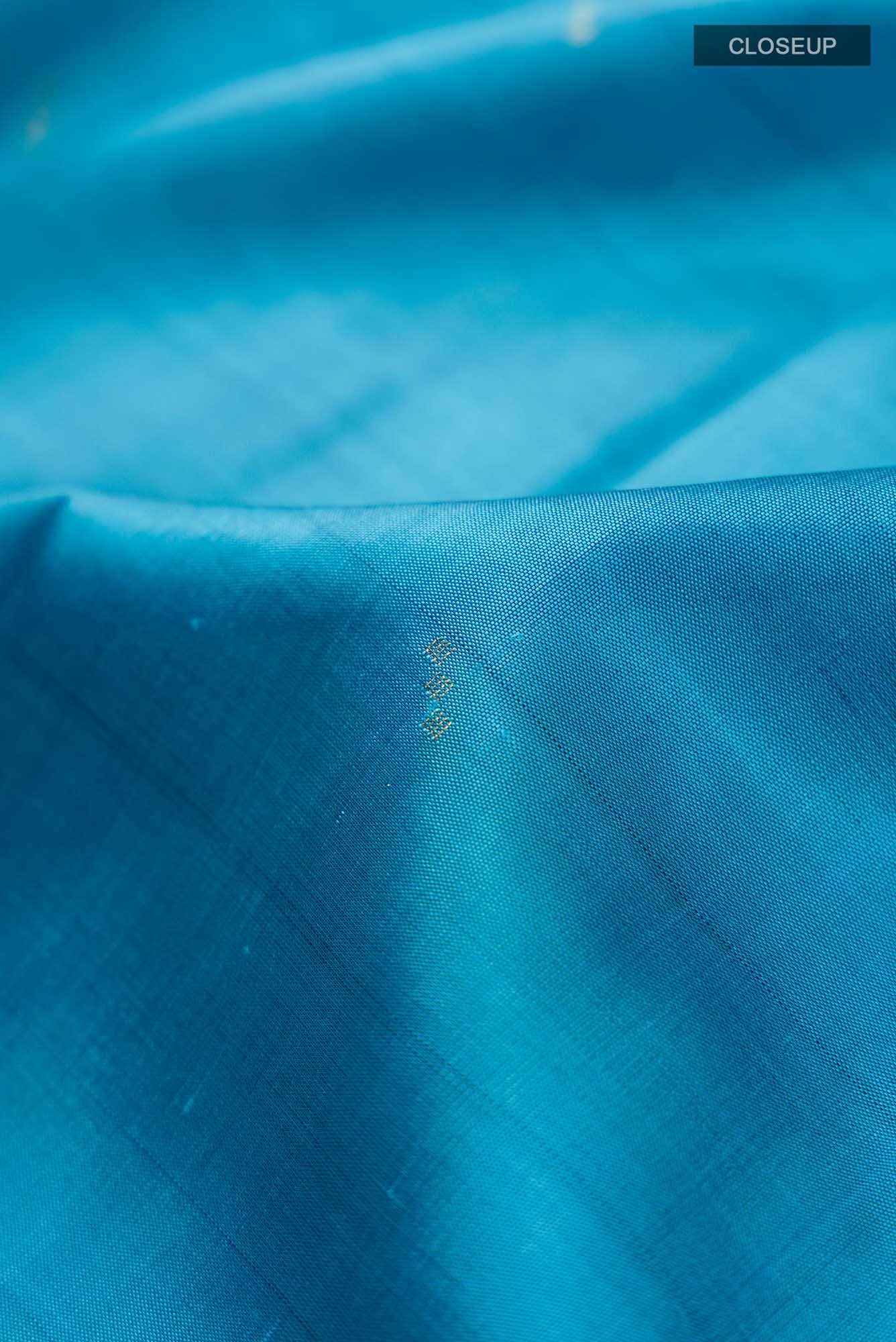 Blue Kanchipuram Silk Saree