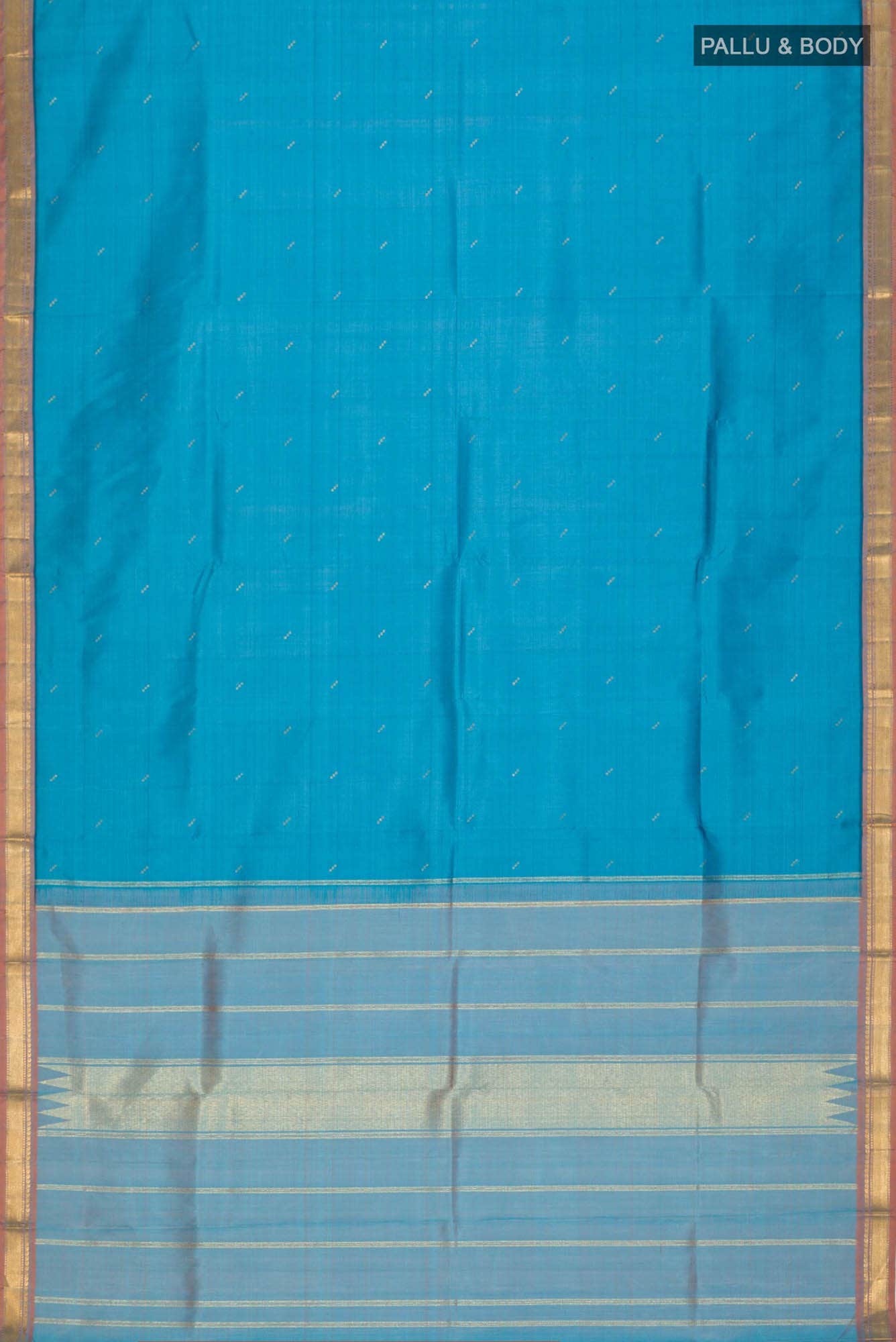Blue Kanchipuram Silk Saree