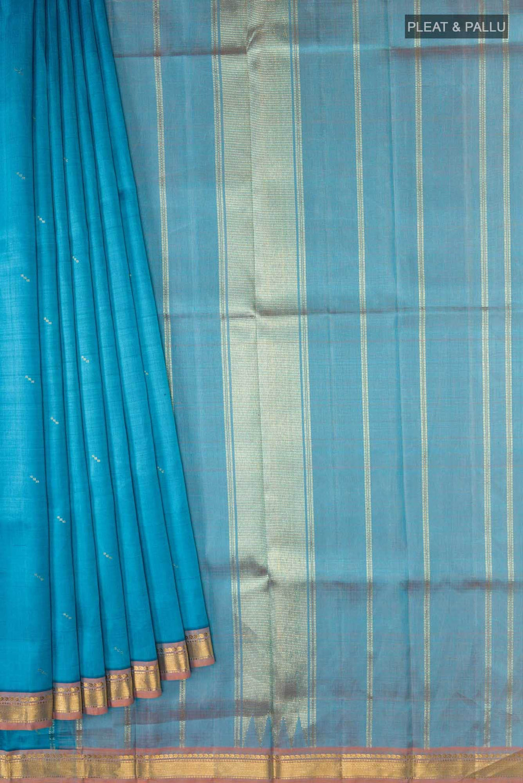 Blue Kanchipuram Silk Saree