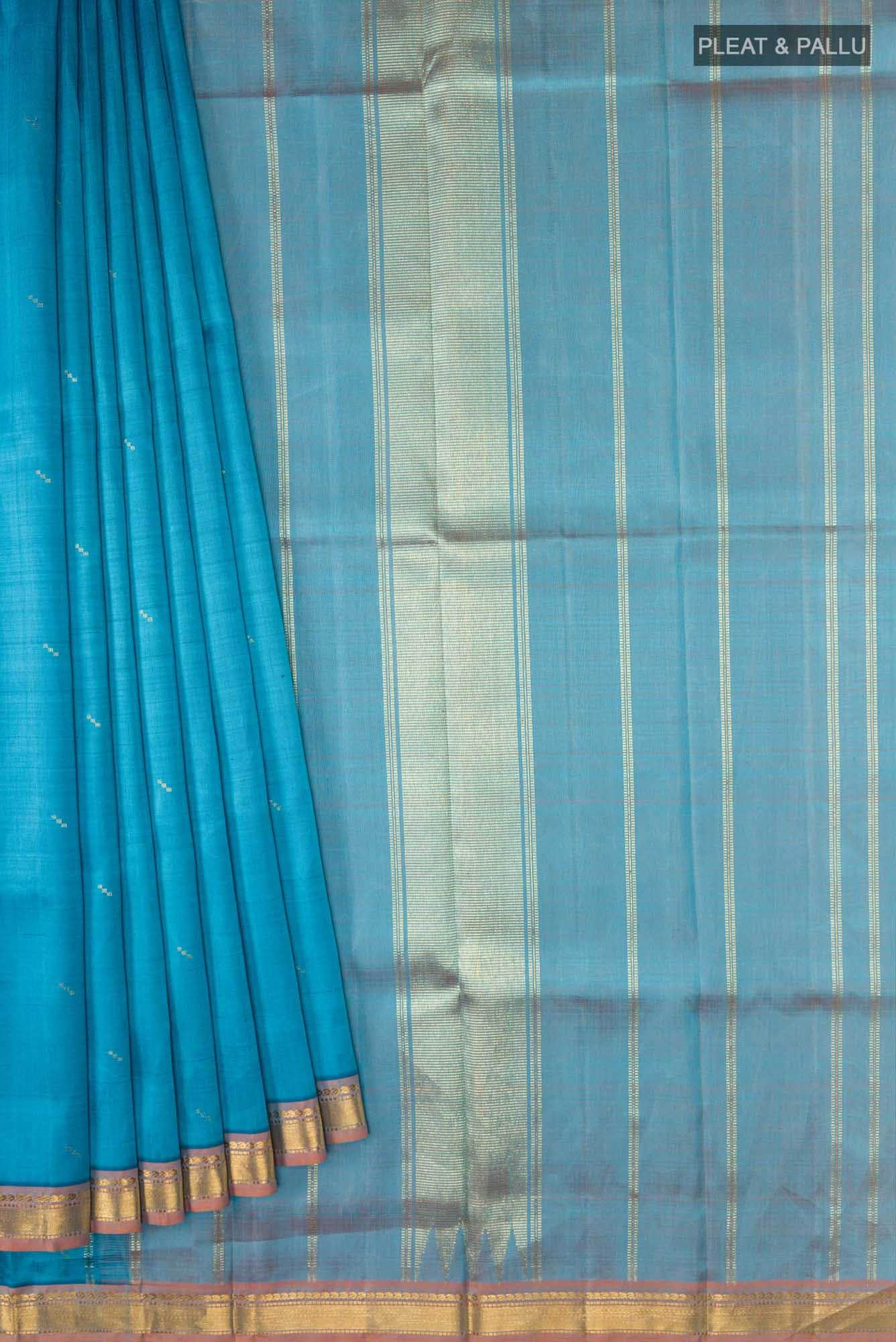 Blue Kanchipuram Silk Saree