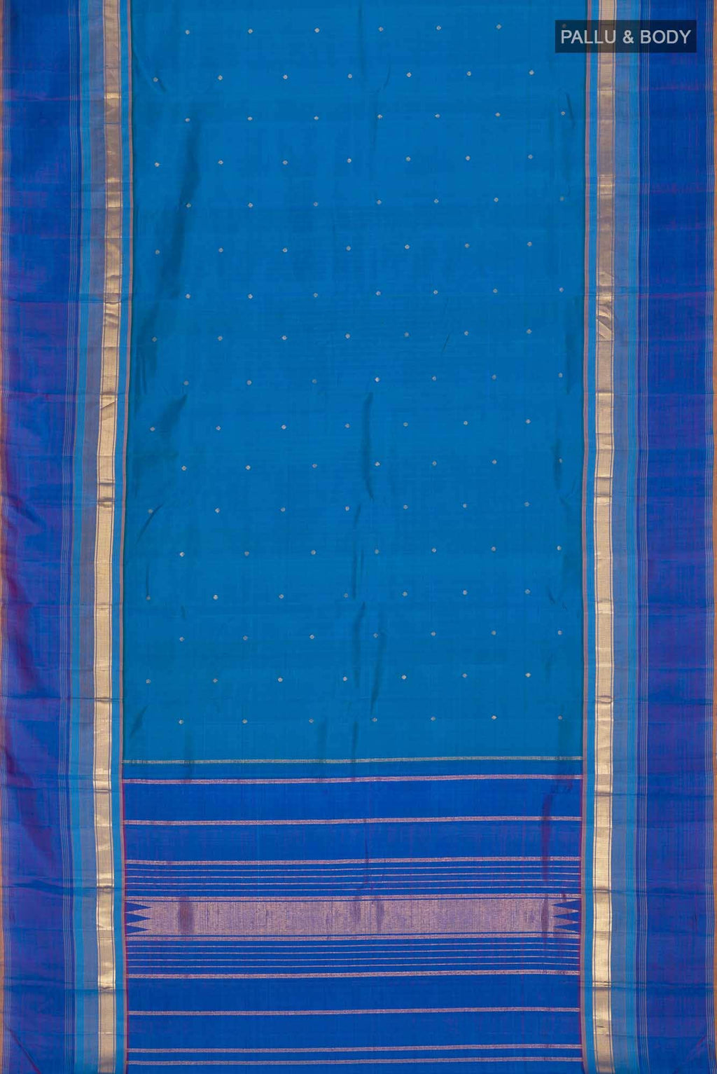 Blue Kanchipuram Silk Saree