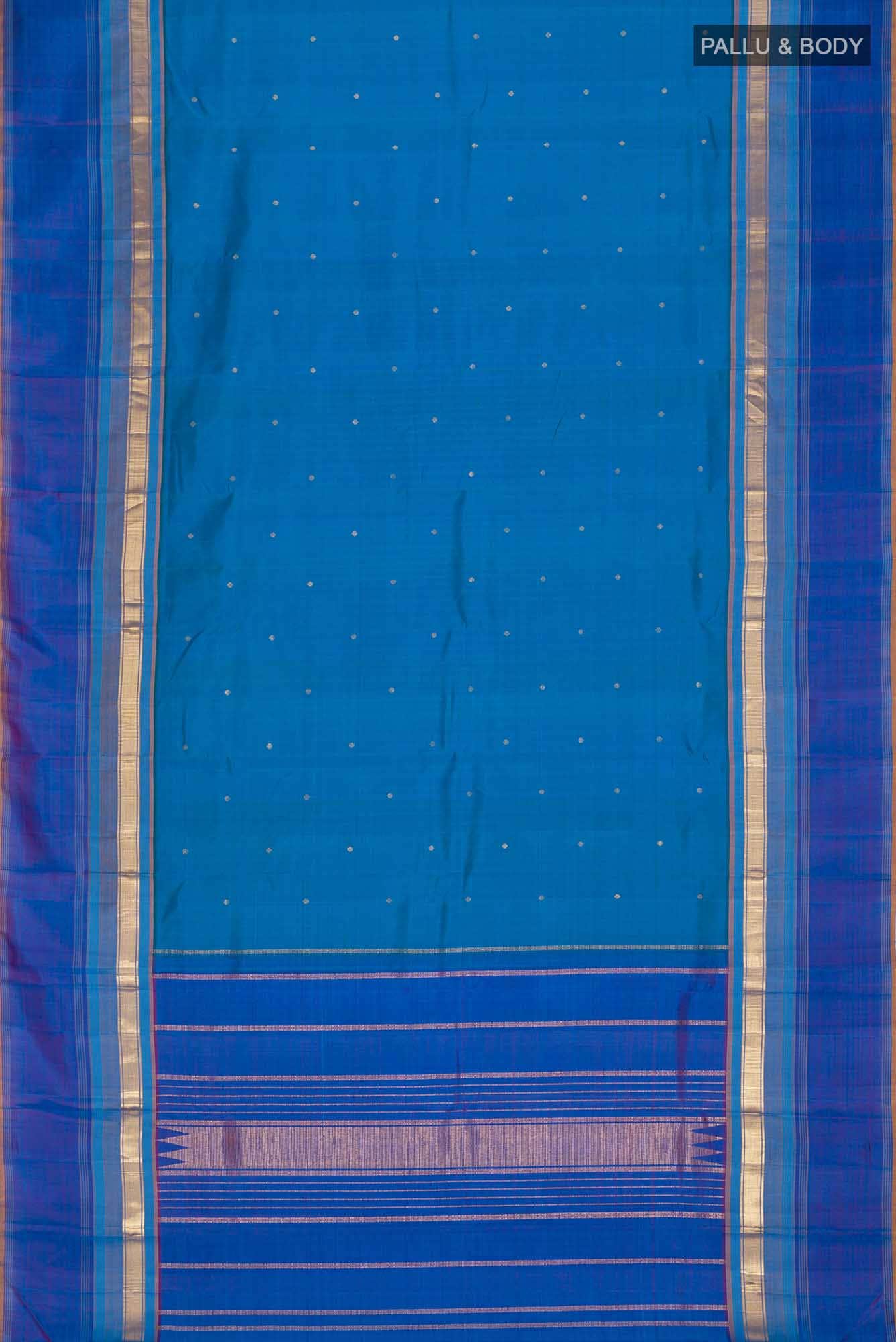 Blue Kanchipuram Silk Saree