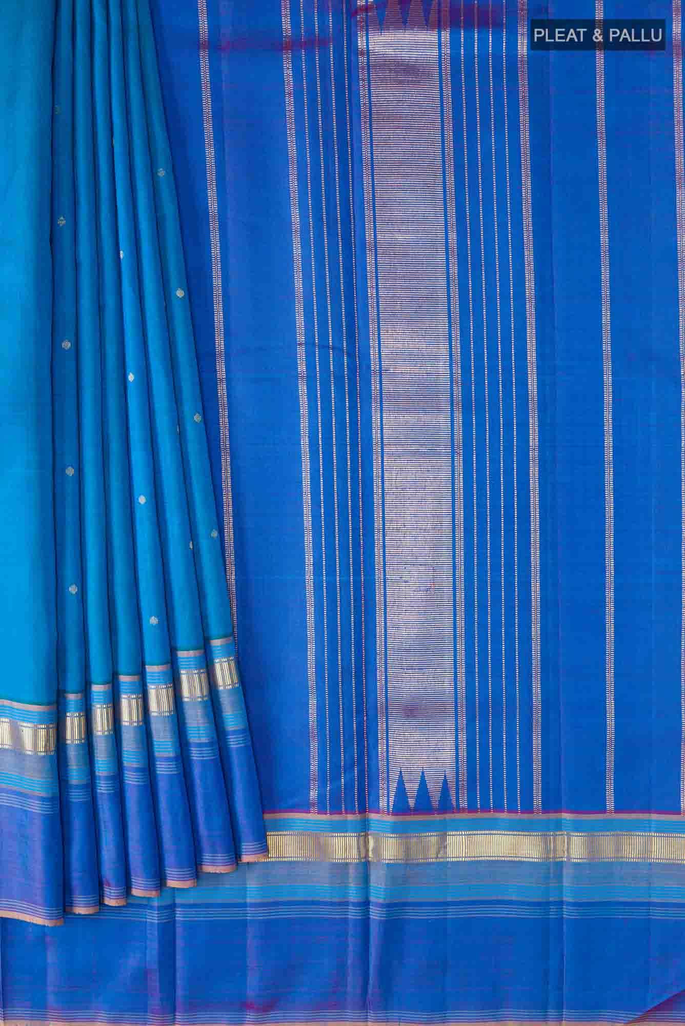 Blue Kanchipuram Silk Saree