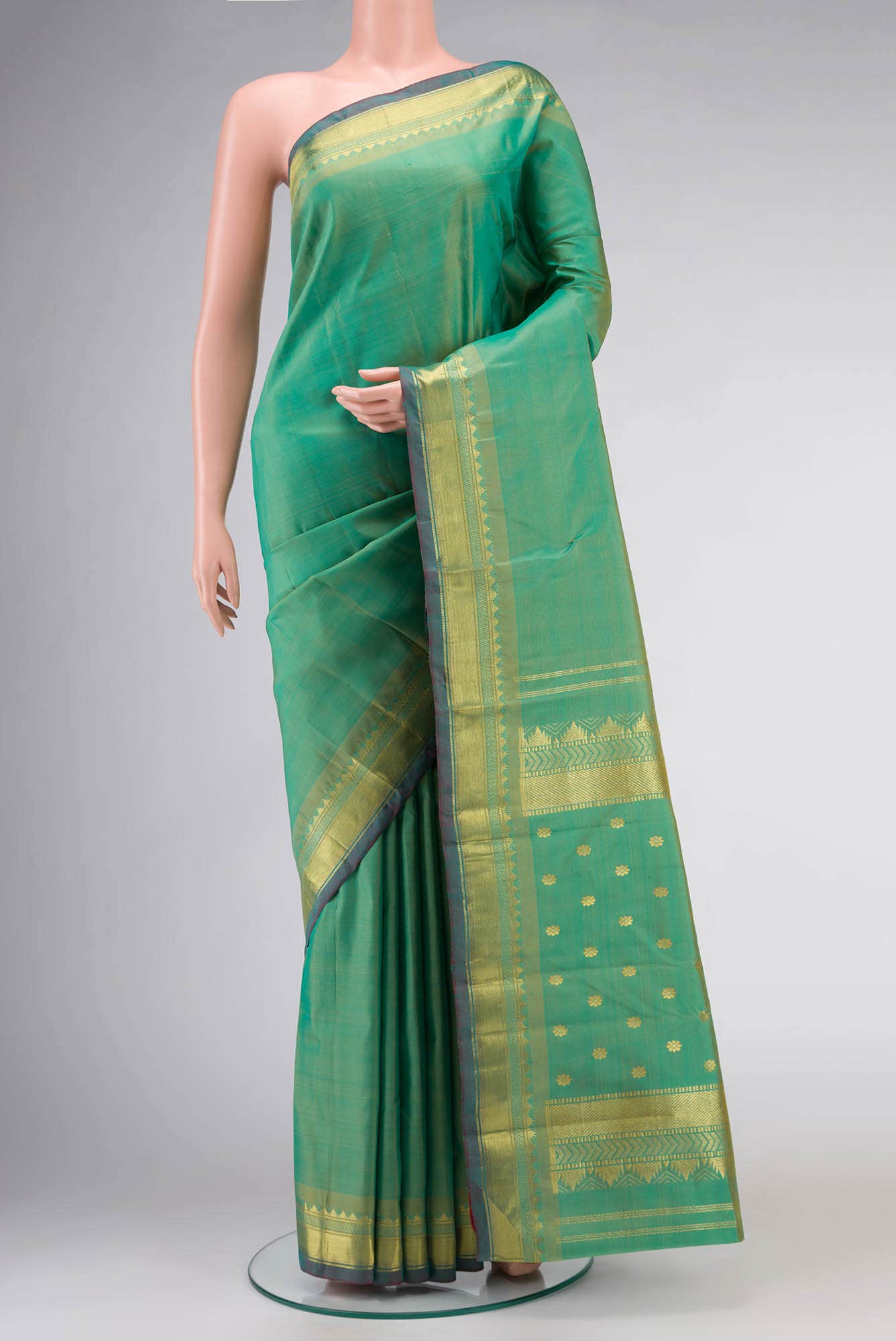 Green Kanchipuram Silk Saree